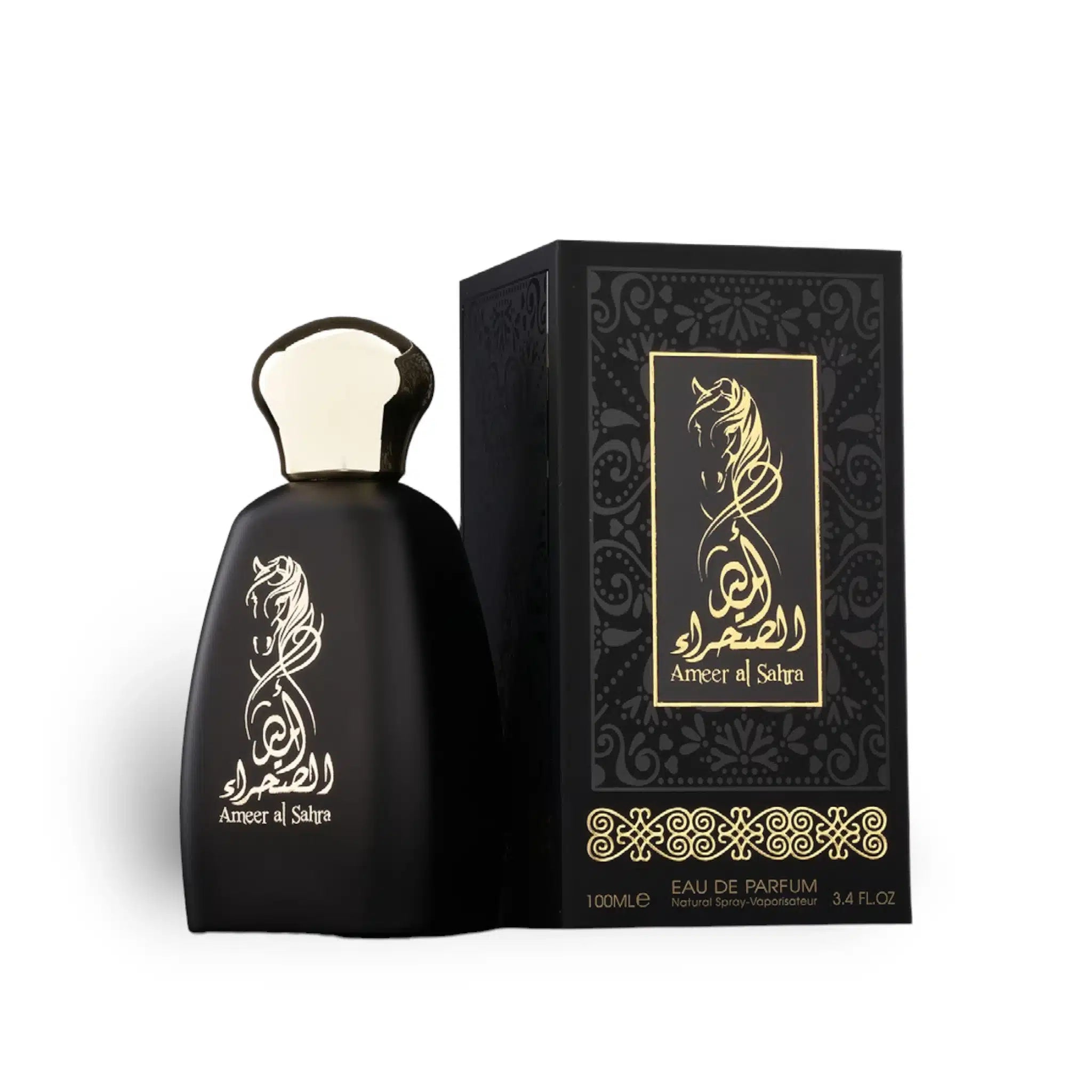 Ameer Al Sahra 100ml Eau de Parfum by Athoor Al Alam bottle and box