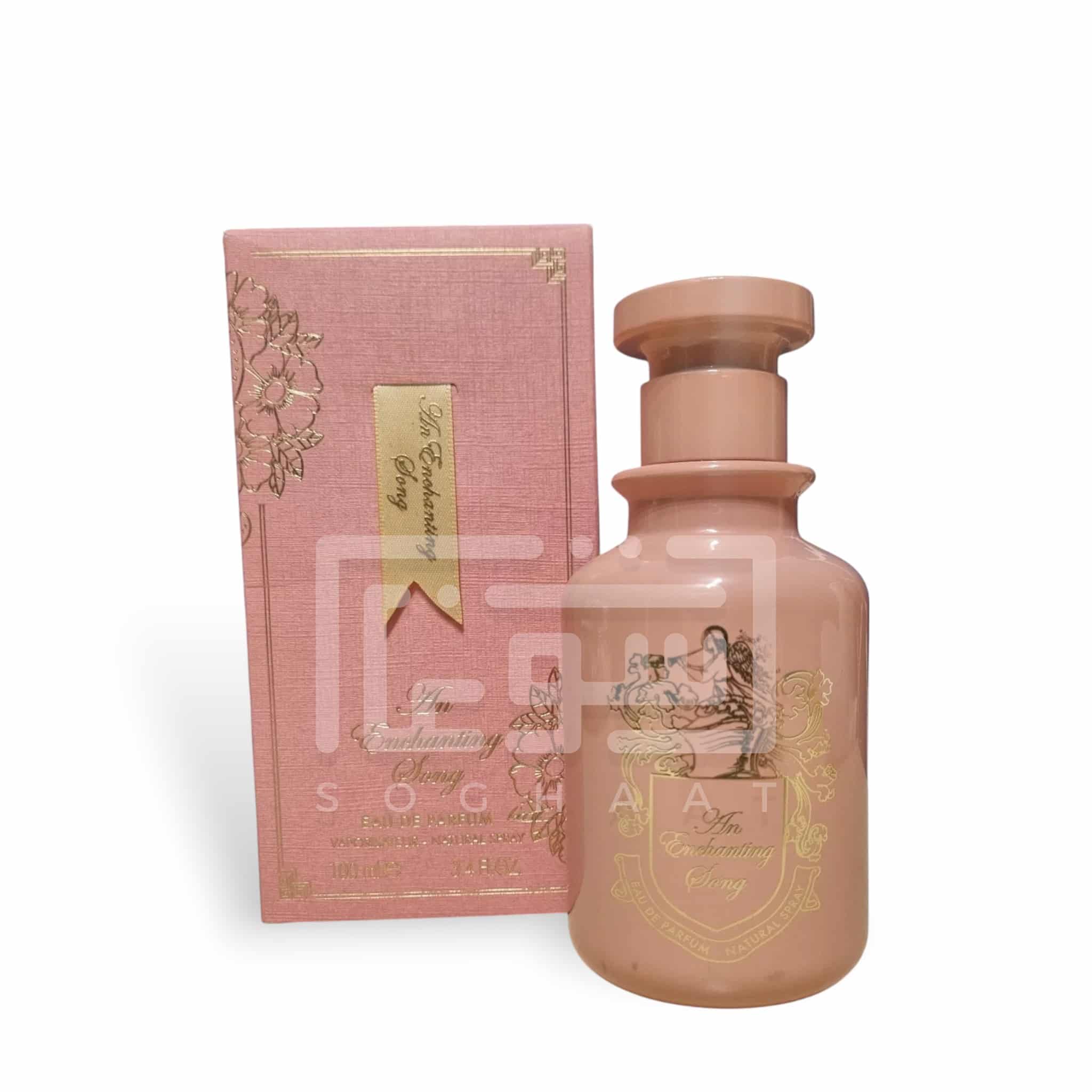 An Enchanting Song 100ml Eau de Parfum by Fragrance World perfume bottle close up