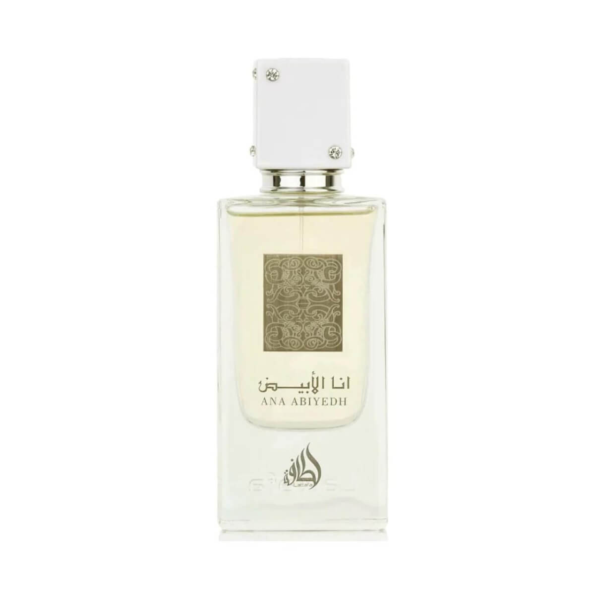 Ana Abiyedh (I am White) 60ml Eau de Parfum by Lattafa fragrance packaging front view