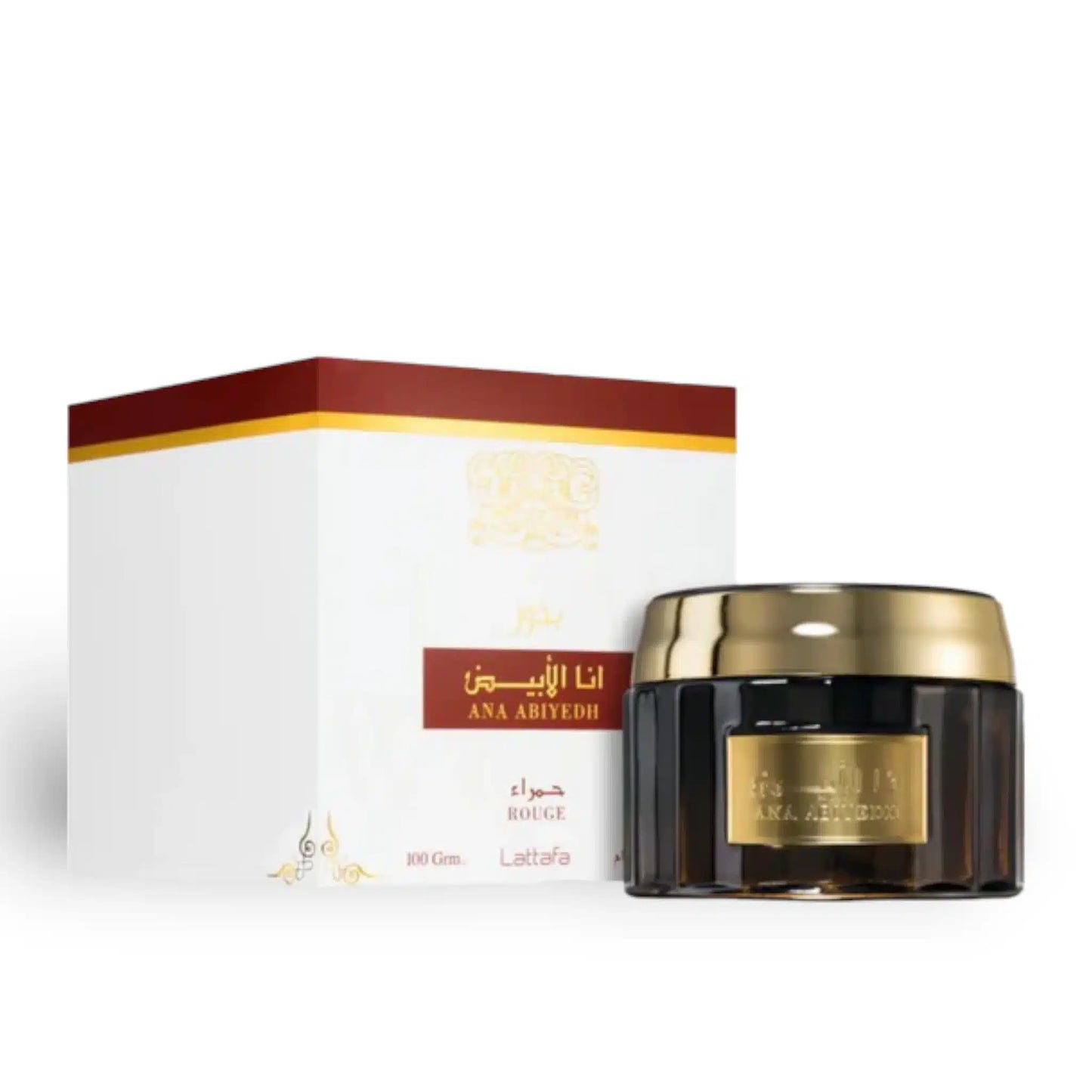Ana Abiyedh Rouge 100g Bukhoor Incense by Lattafa bakhoor incense packaging