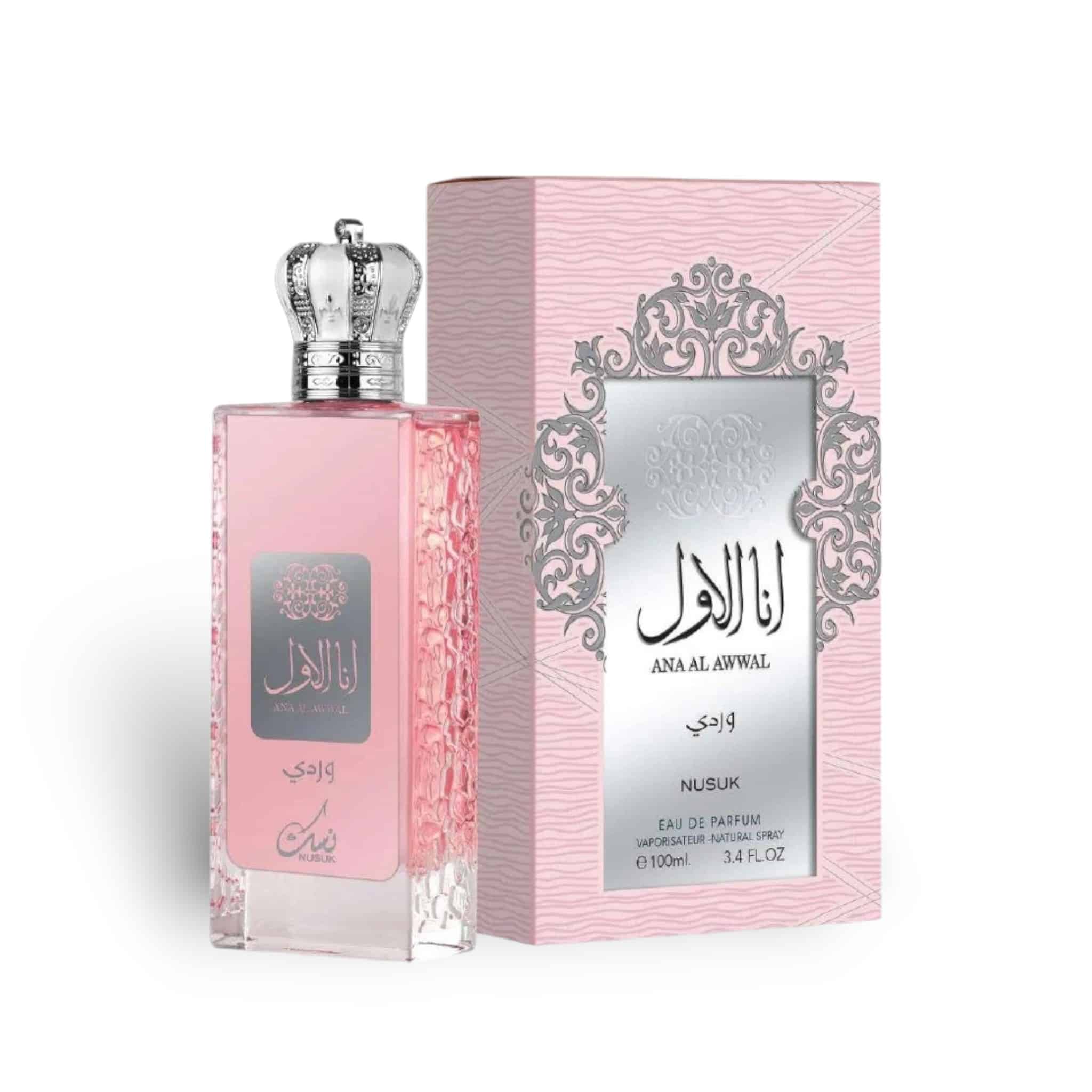 Ana Al Awwal Wardi 100ml Eau de Parfum by Nusuk fragrance bottle