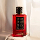 Anaqeed Rouge 100ml Eau de Parfum by Athoor Al Alam fragrance packaging front view
