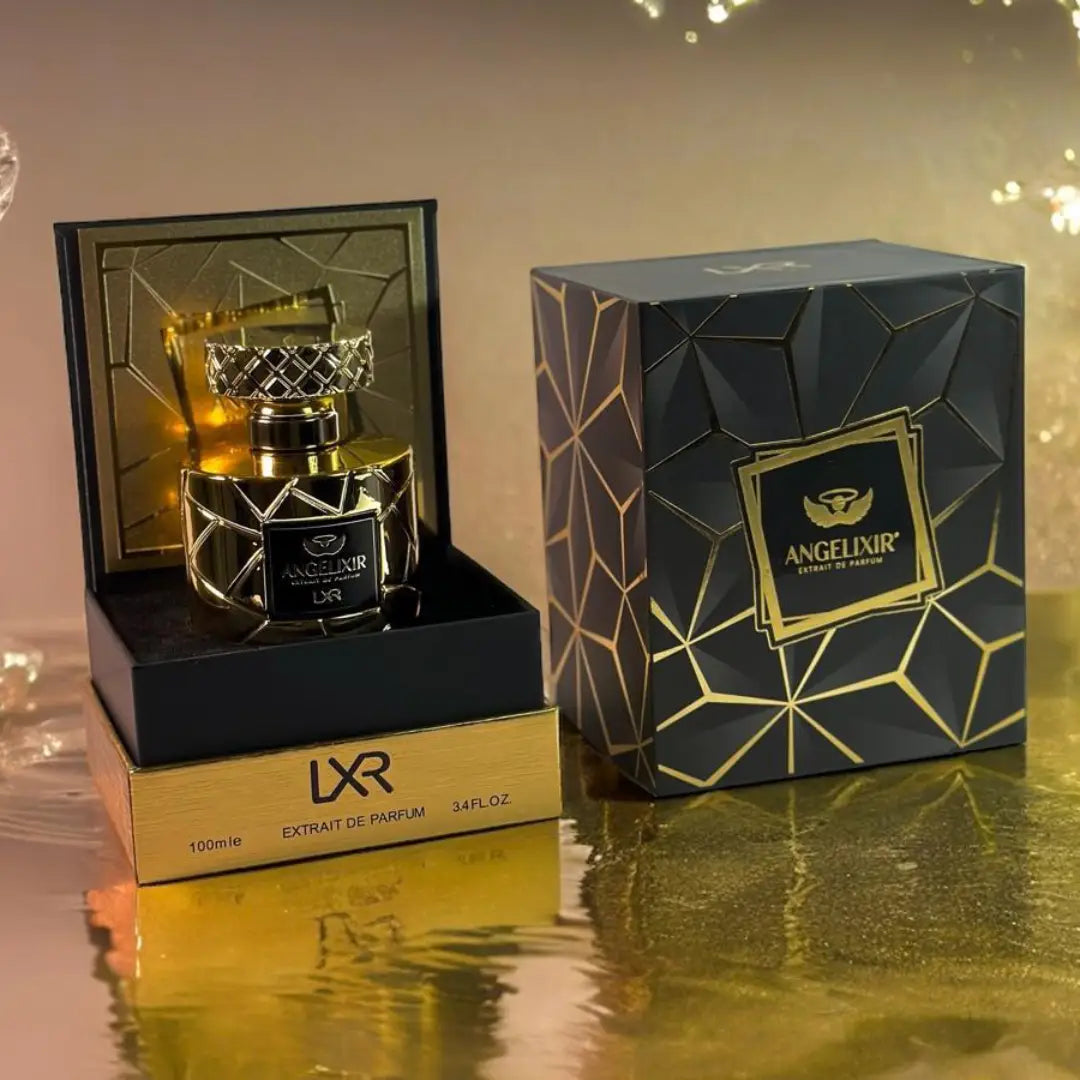 Angelixir 100ml Extrait de Parfum by LXR fragrance packaging front view