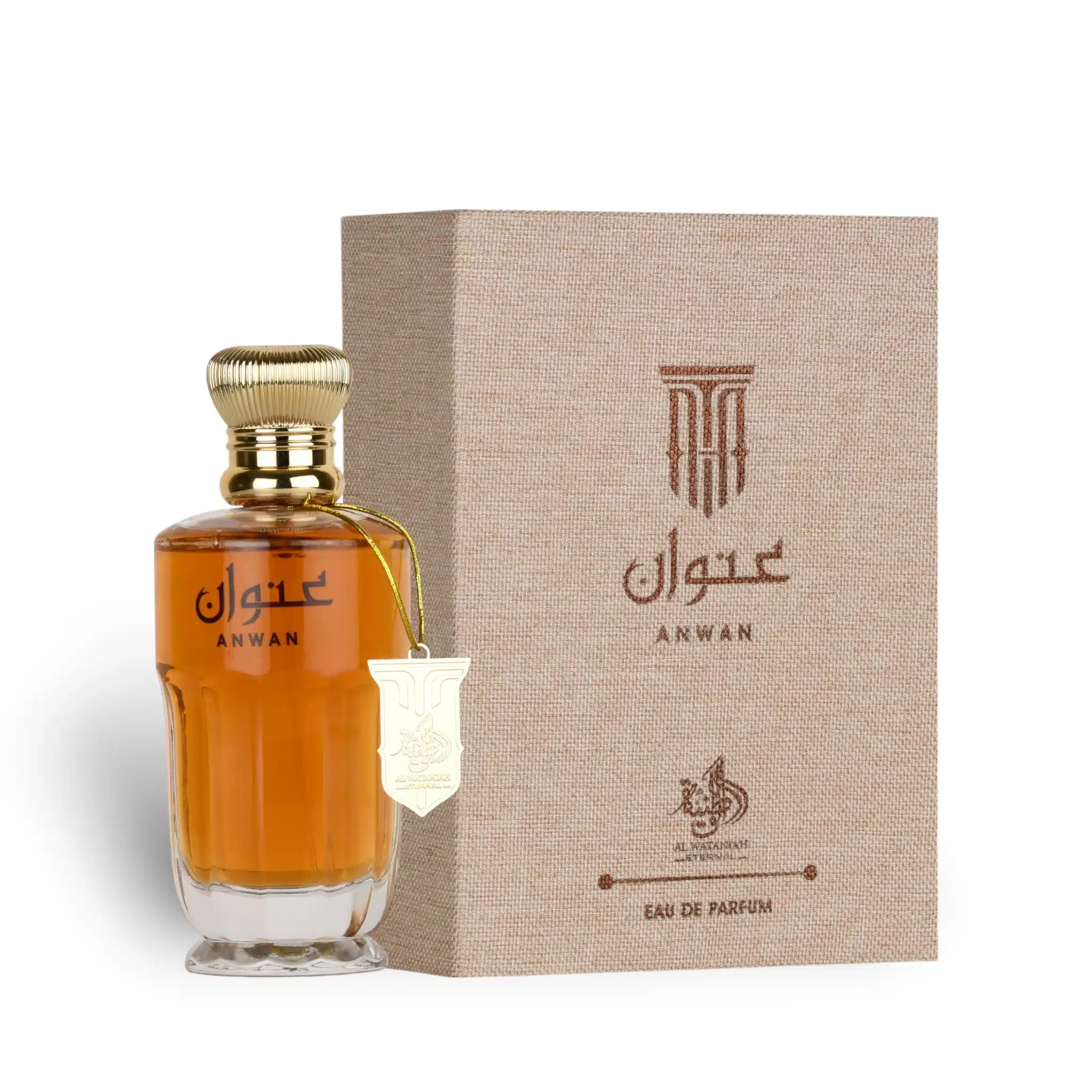 Anwan 100ml Eau de Parfum by Al Wataniah bottle and box