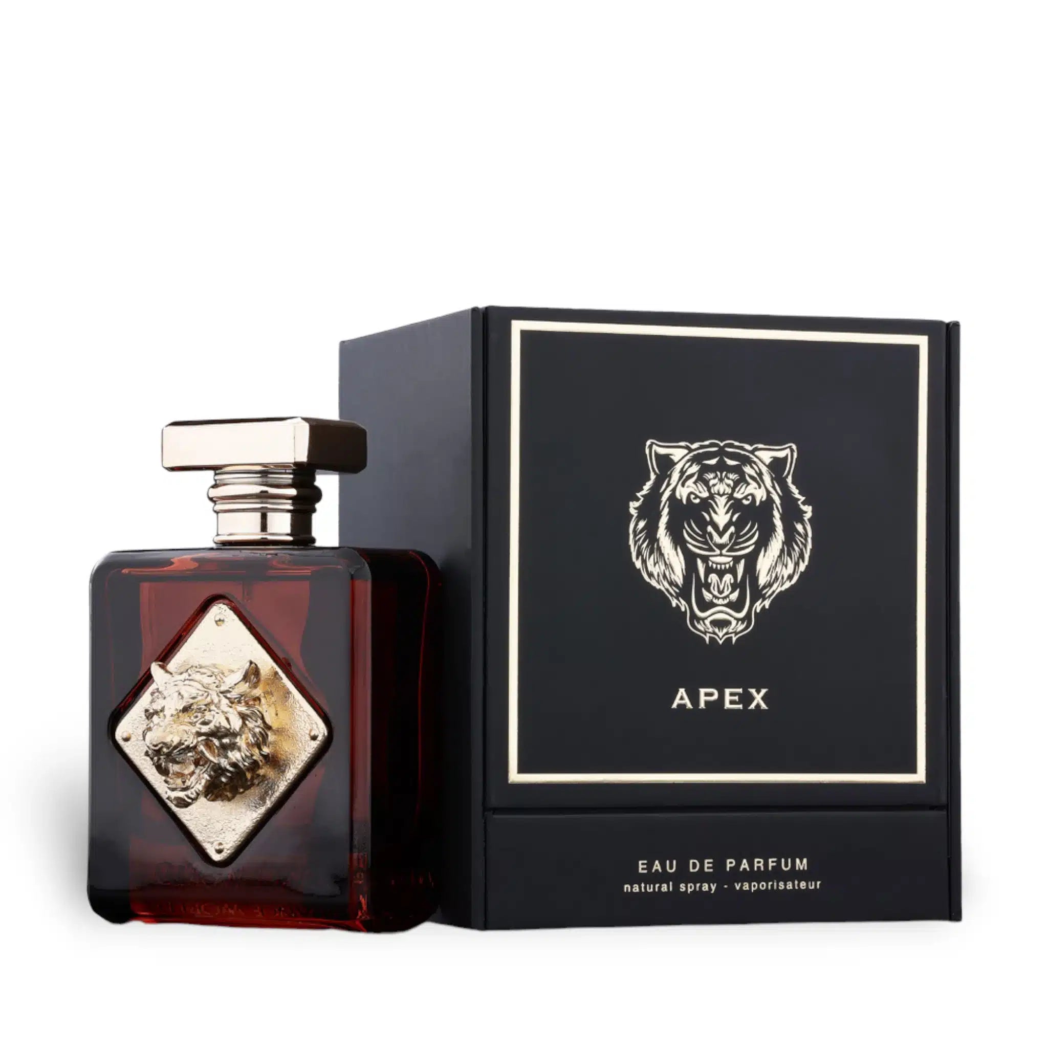 Apex 100ml Eau de Parfum by Fragrance World bottle and box