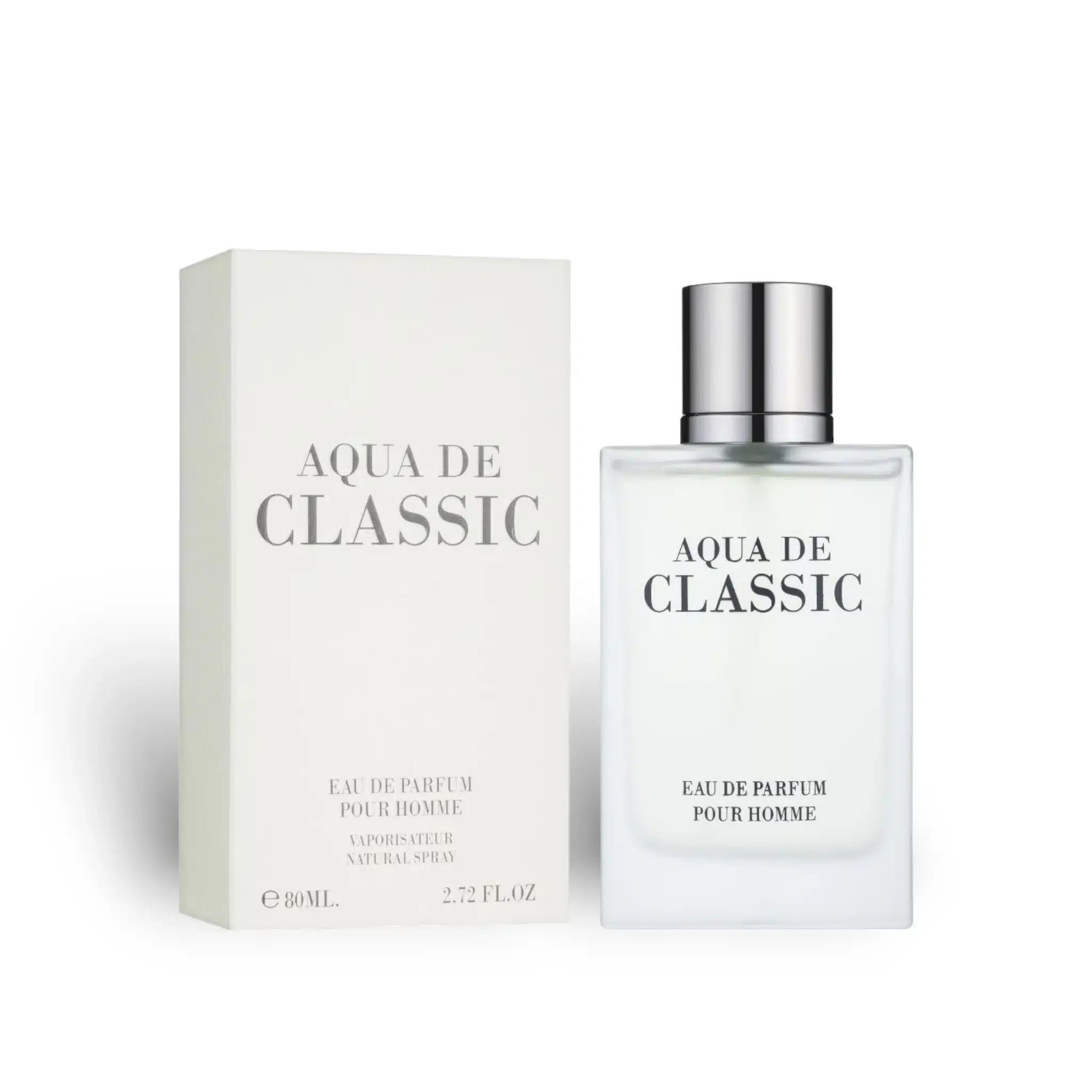 Aqua De Classic 80ml Eau de Parfum by Fragrance World bottle and box
