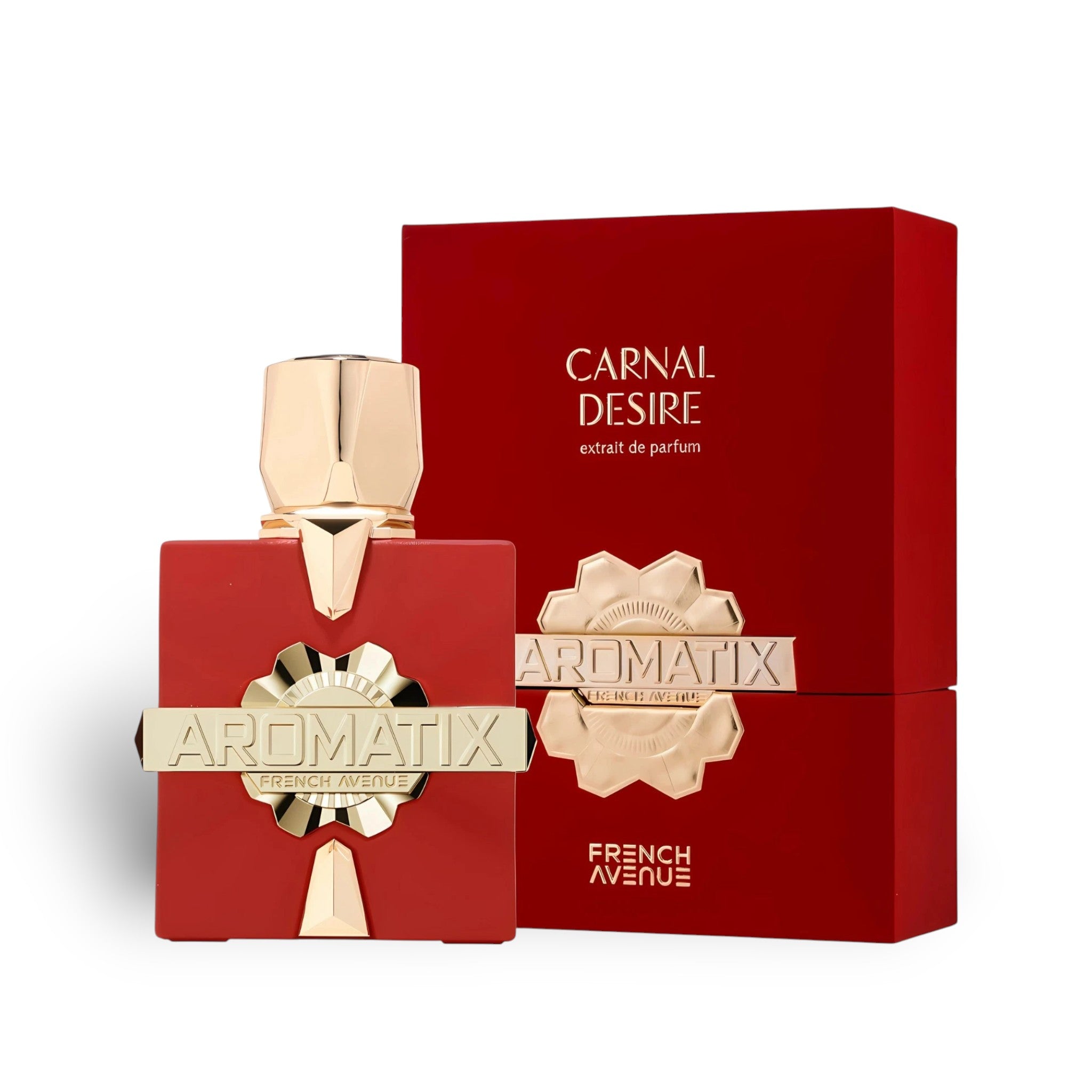 Aromatix Carnal Desire 100ml Extrait de Parfum by French Avenue bottle and box