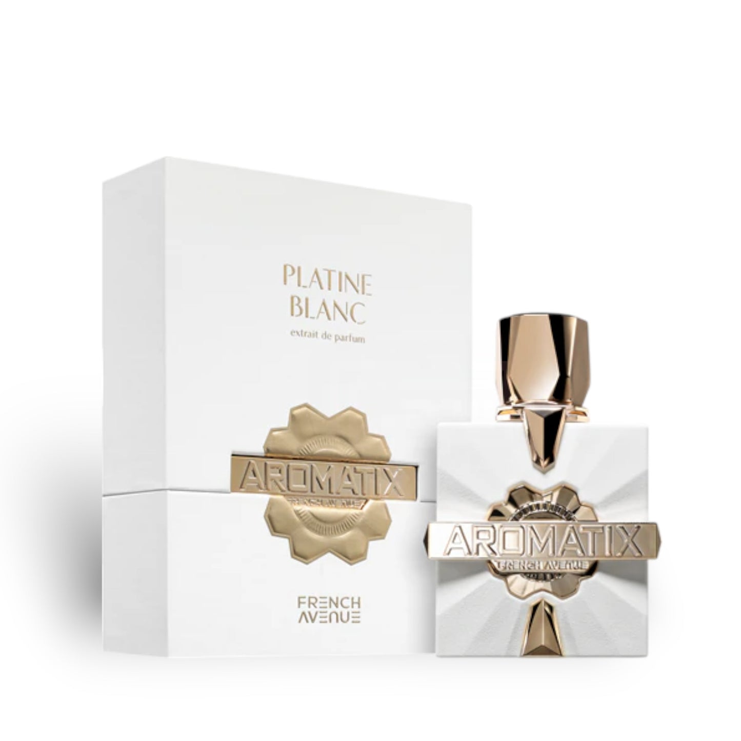 Aromatix Platine Blanc 100ml Extrait de Parfum by French Avenue bottle and box