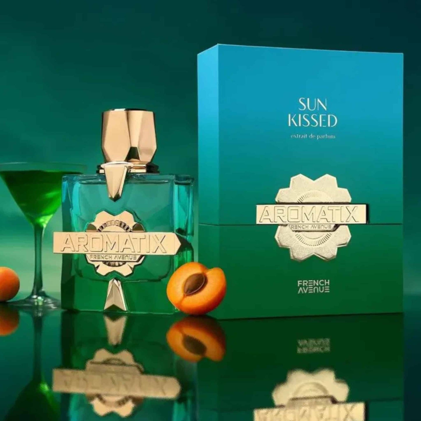Aromatix Sun Kissed 100ml Extrait de Parfum by French Avenue fragrance packaging front view