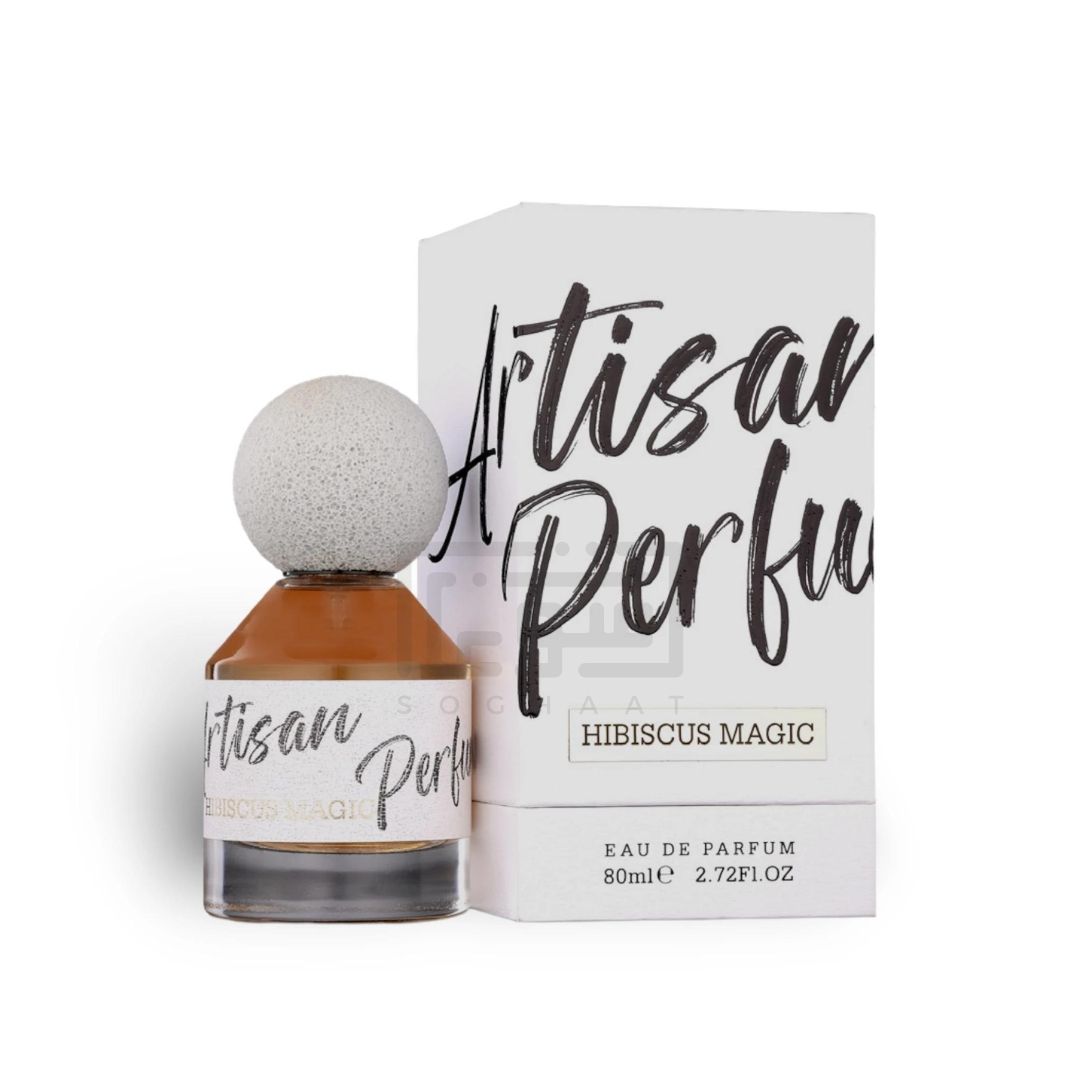 Artisan Hibiscus Magic 80ml Eau de Parfum by Fragrance World bottle and box
