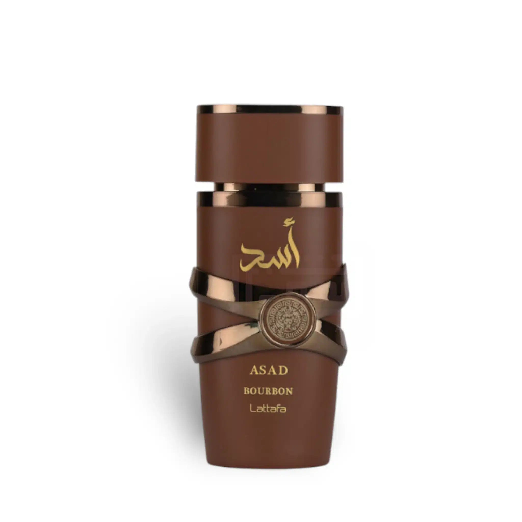 Asad Bourbon 100ml Eau de Parfum by Lattafa fragrance packaging front view