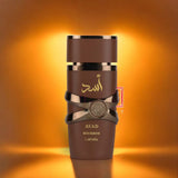 Asad Bourbon 100ml Eau de Parfum by Lattafa bottle and box