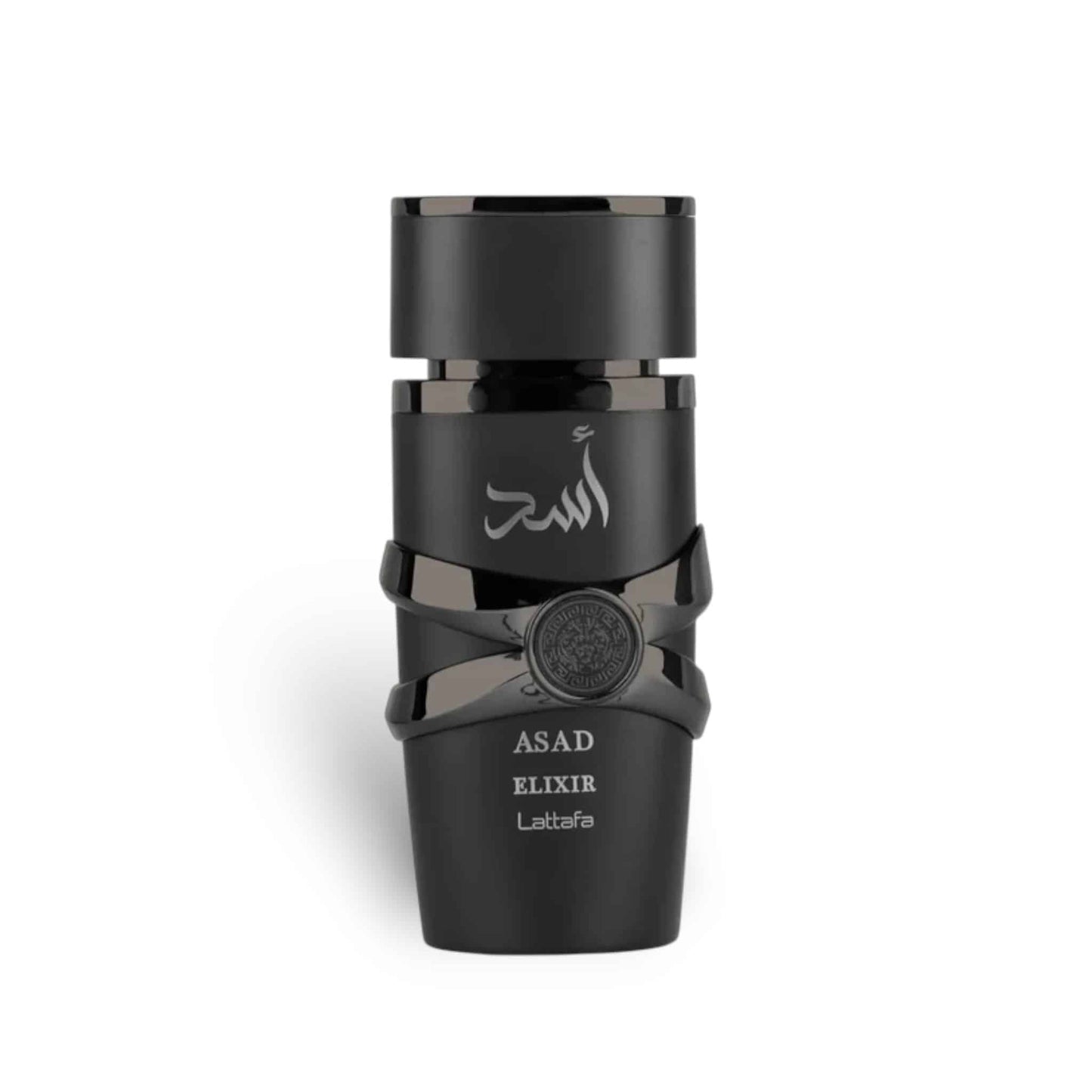 Asad Elixir 100ml Eau de Parfum by Lattafa fragrance packaging front view
