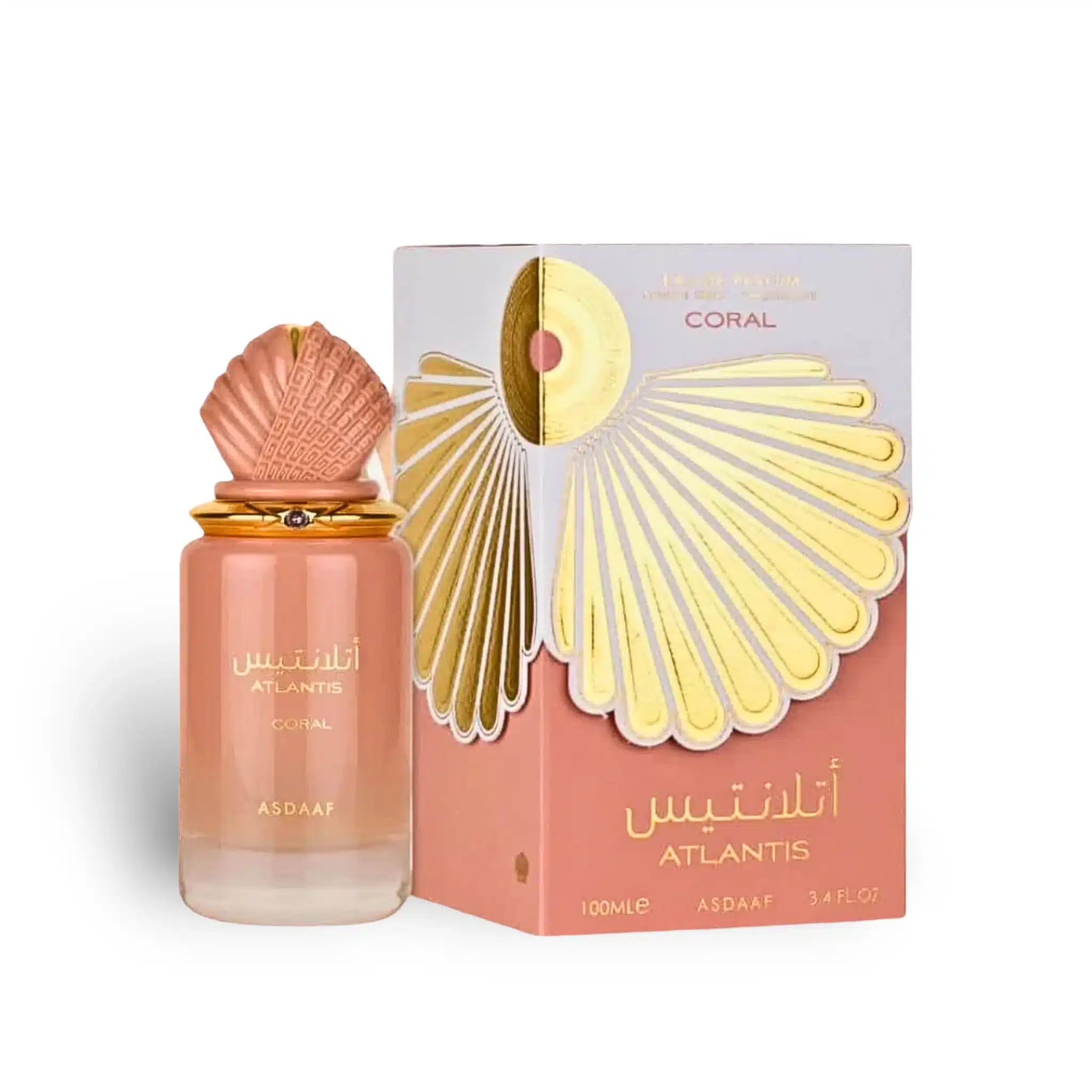 Atlantis Coral 100ml Eau de Parfum by Asdaaf bottle and box