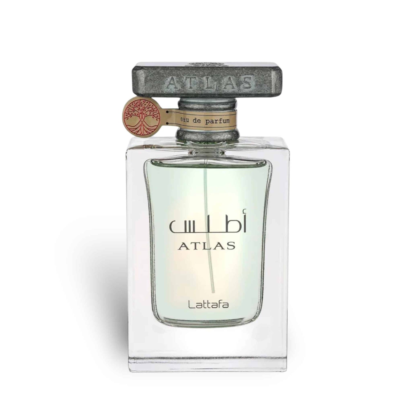 Atlas 55ml Eau de Parfum by Lattafa perfume bottle close up