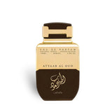 Atyaab Al Oud 100ml Eau de Parfum by Lattafa perfume bottle close up