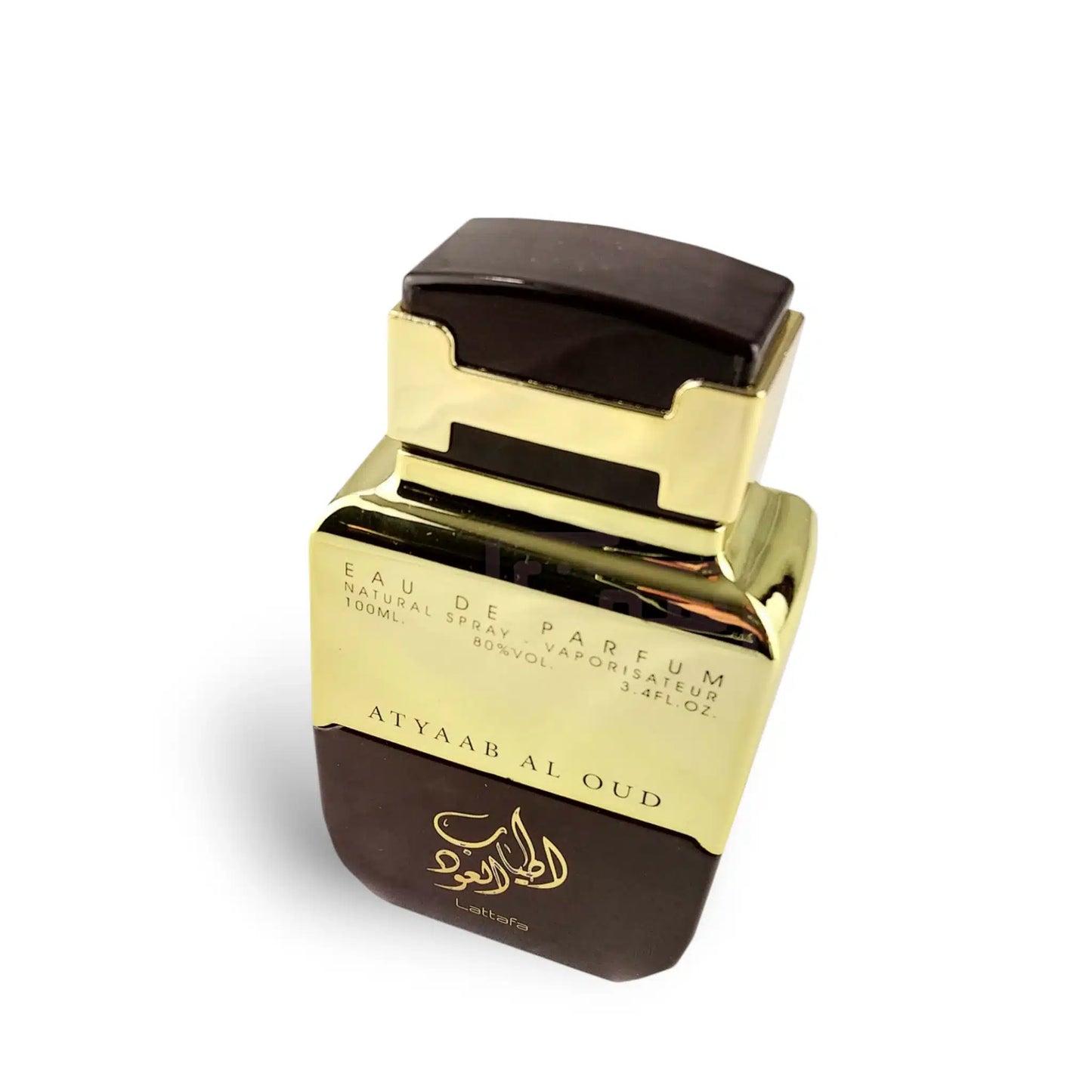 Atyaab Al Oud 100ml Eau de Parfum by Lattafa bottle and box
