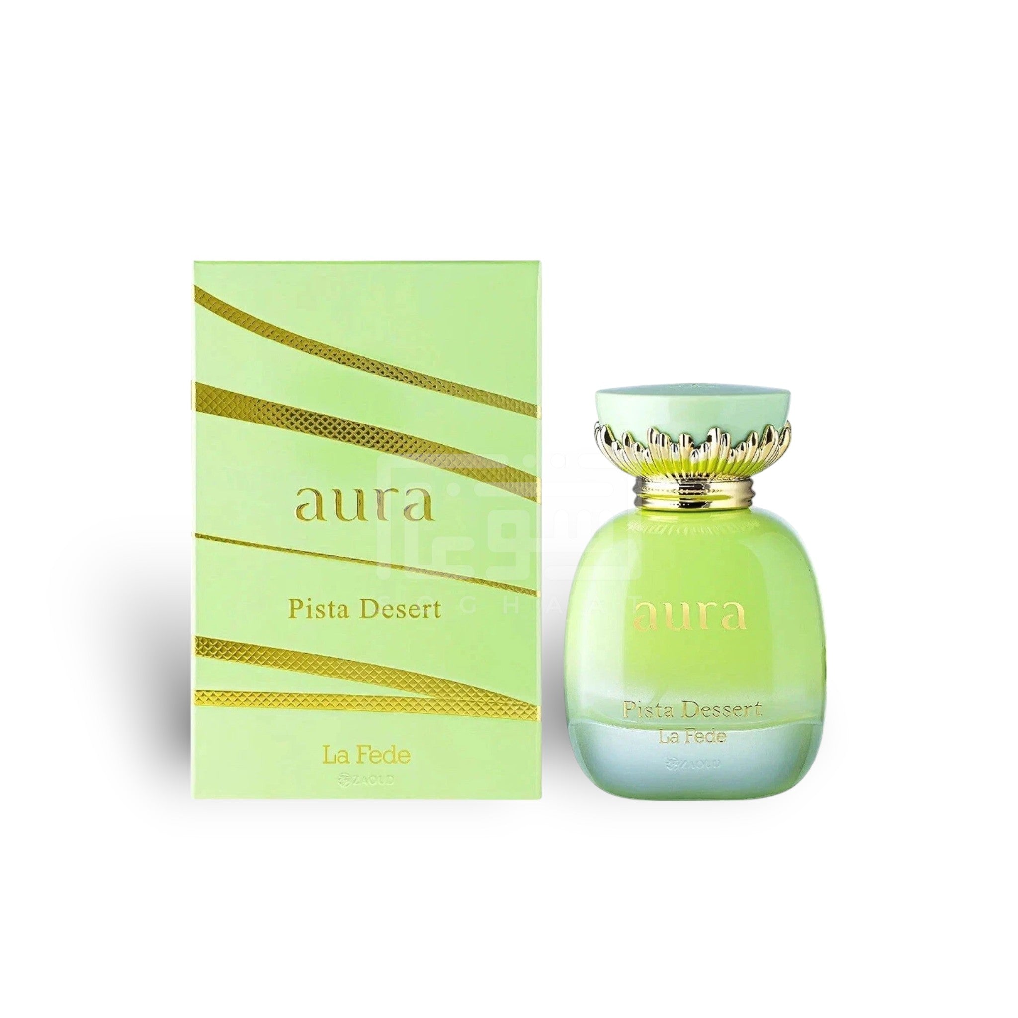 Aura Pista Dessert 100ml Eau de Parfum by Khadlaj bottle and box