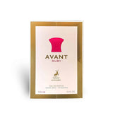 Avant Ruby 100ml Eau de Parfum by Maison Alhambra perfume bottle close up