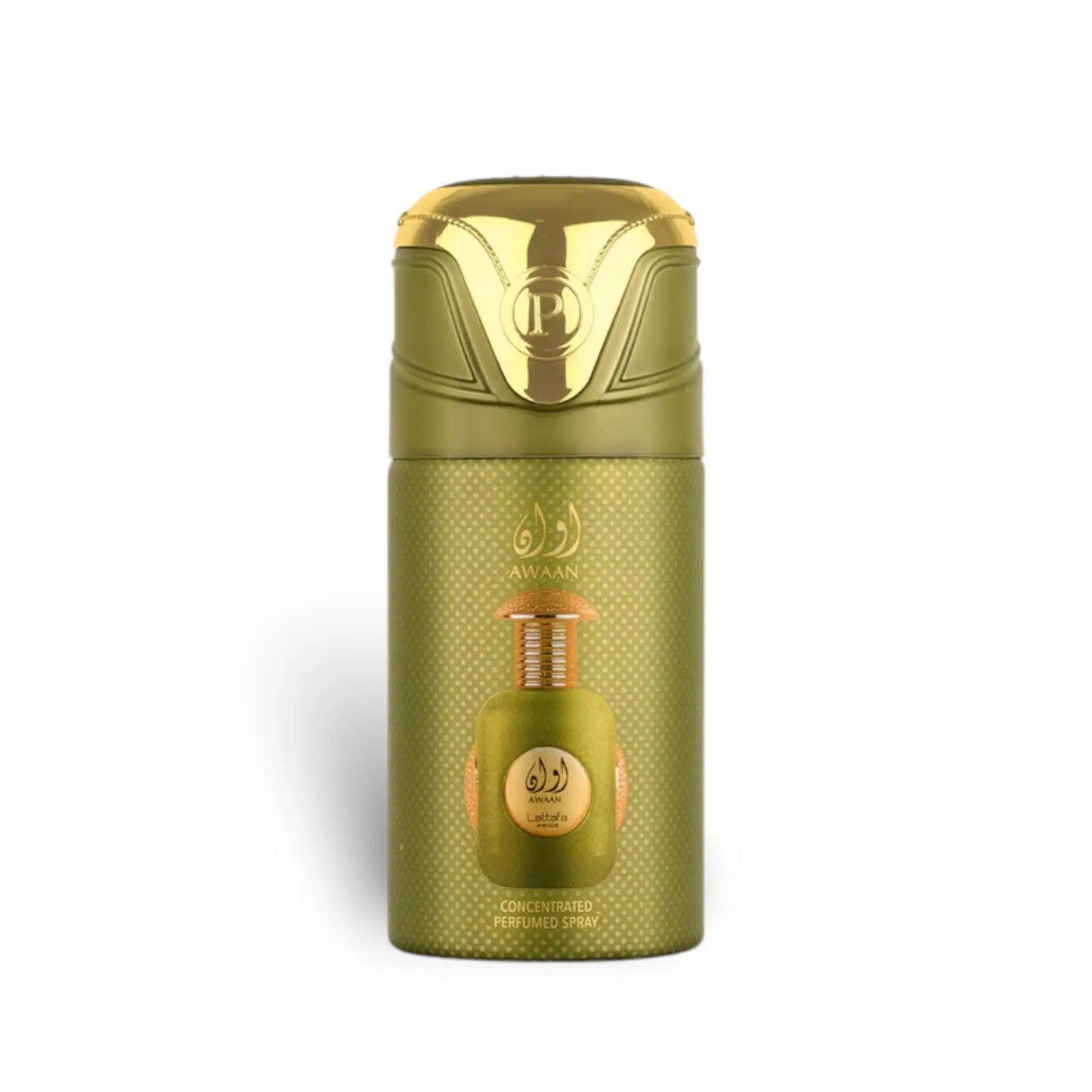 Awaan Perfumed 250ml Body Spray by Lattafa Pride body spray can and packaging