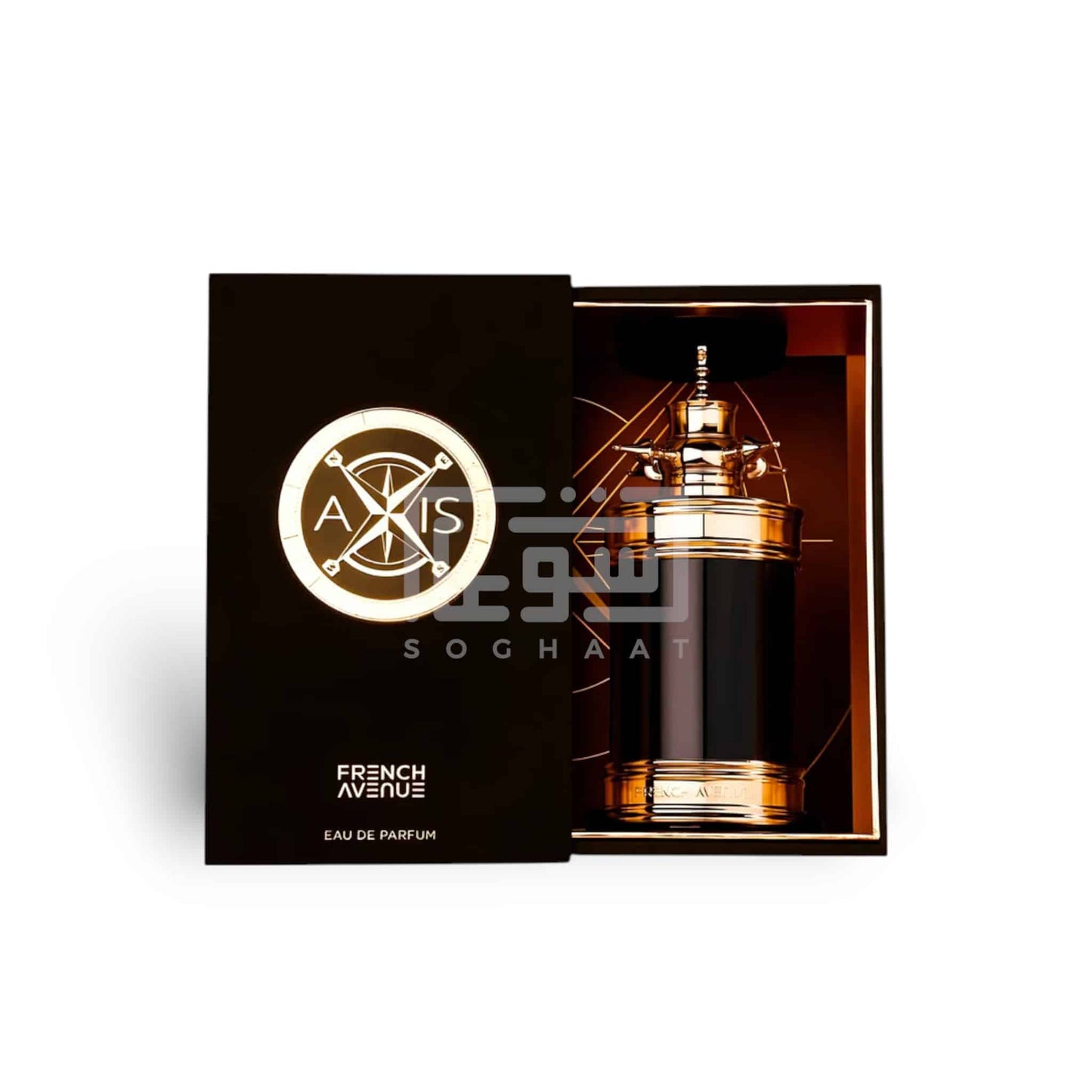 Axis 100ml Eau de Parfum by French Avenue perfume bottle close up