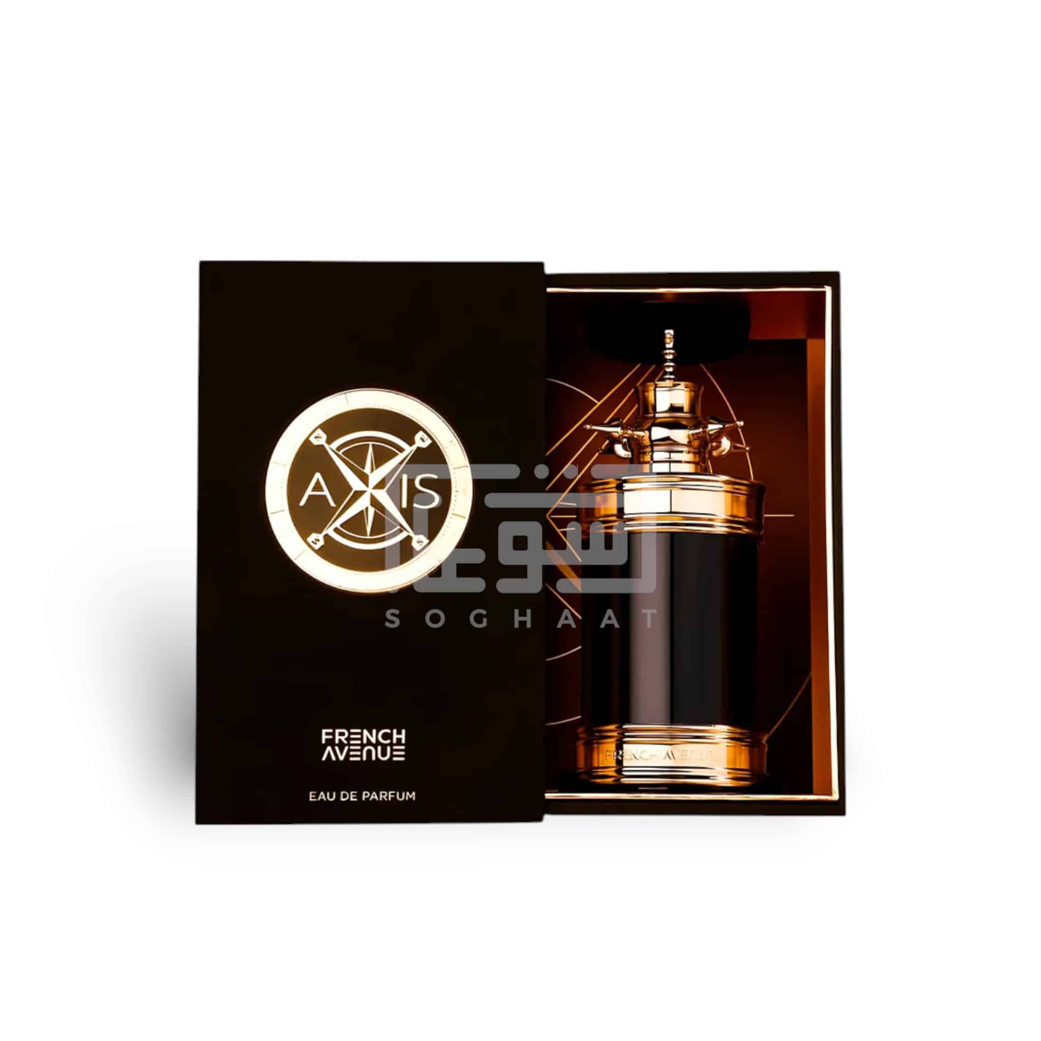 Axis 100ml Eau de Parfum by French Avenue perfume bottle close up