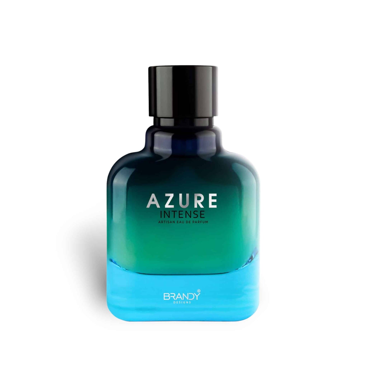 Azure Intense 100ml Eau de Parfum by Brandy Designs fragrance packaging front view
