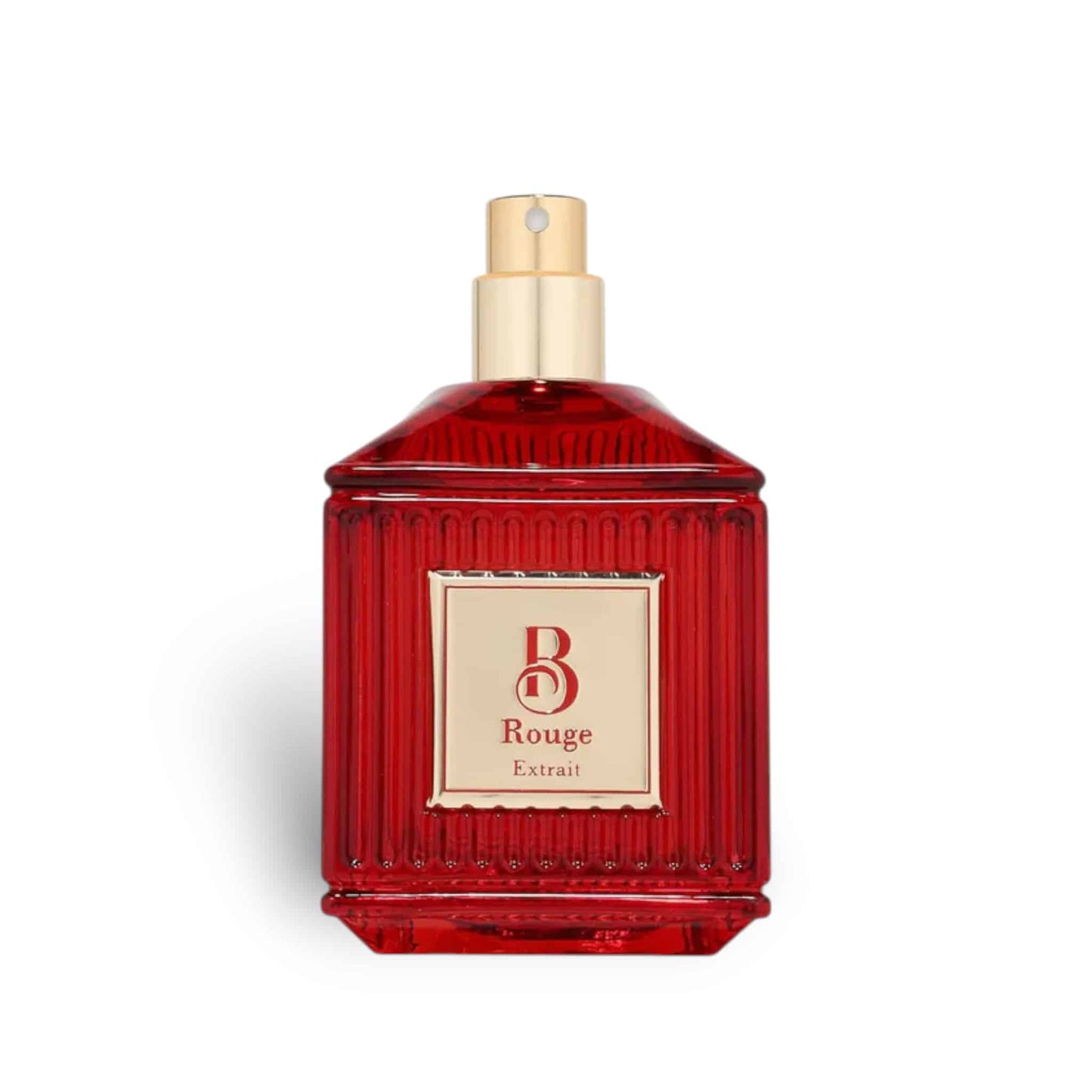 B Rouge 100ml Extrait de Parfum by Fragrance World bottle and box