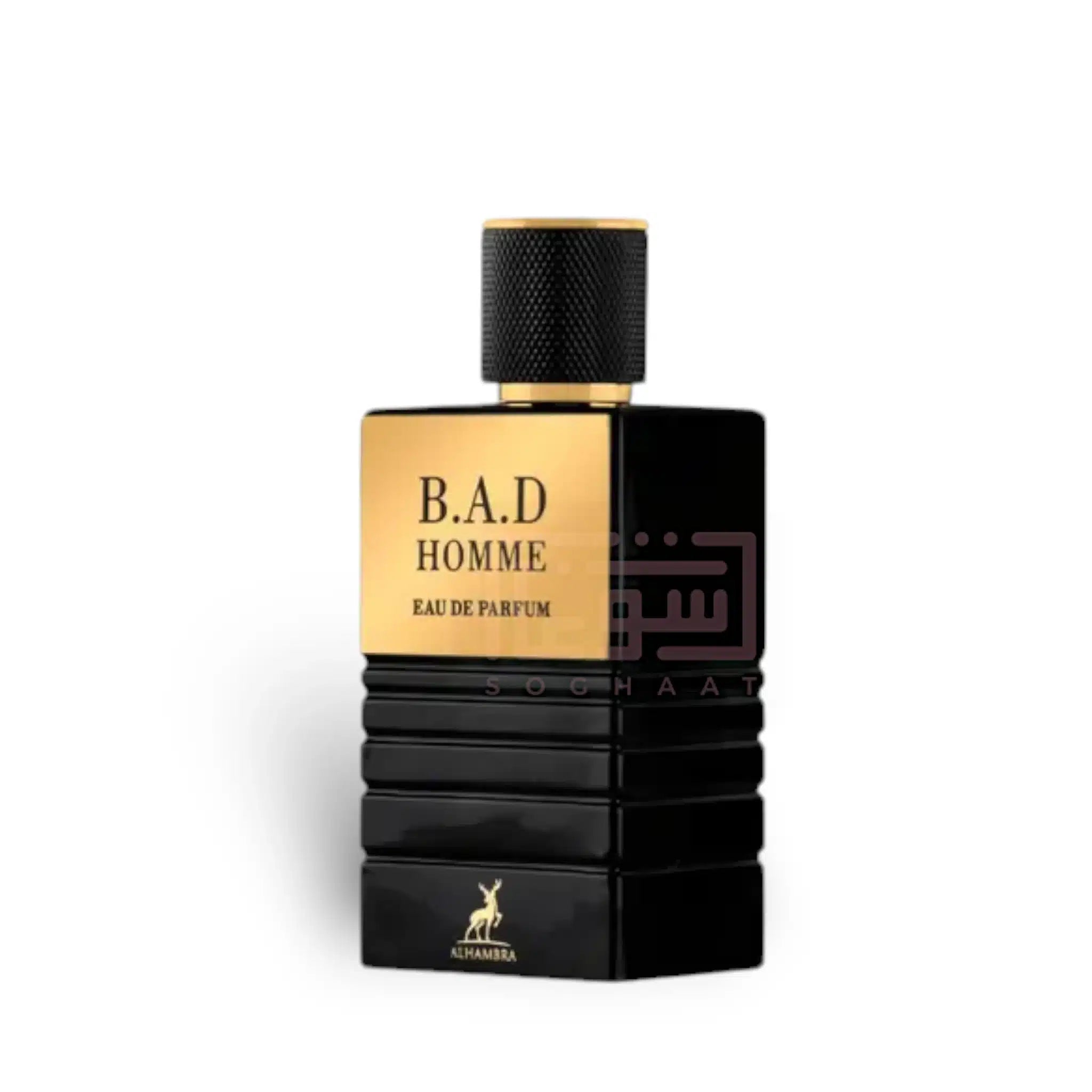 BAD Homme 100ml Eau de Parfum by Maison Alhambra fragrance packaging front view