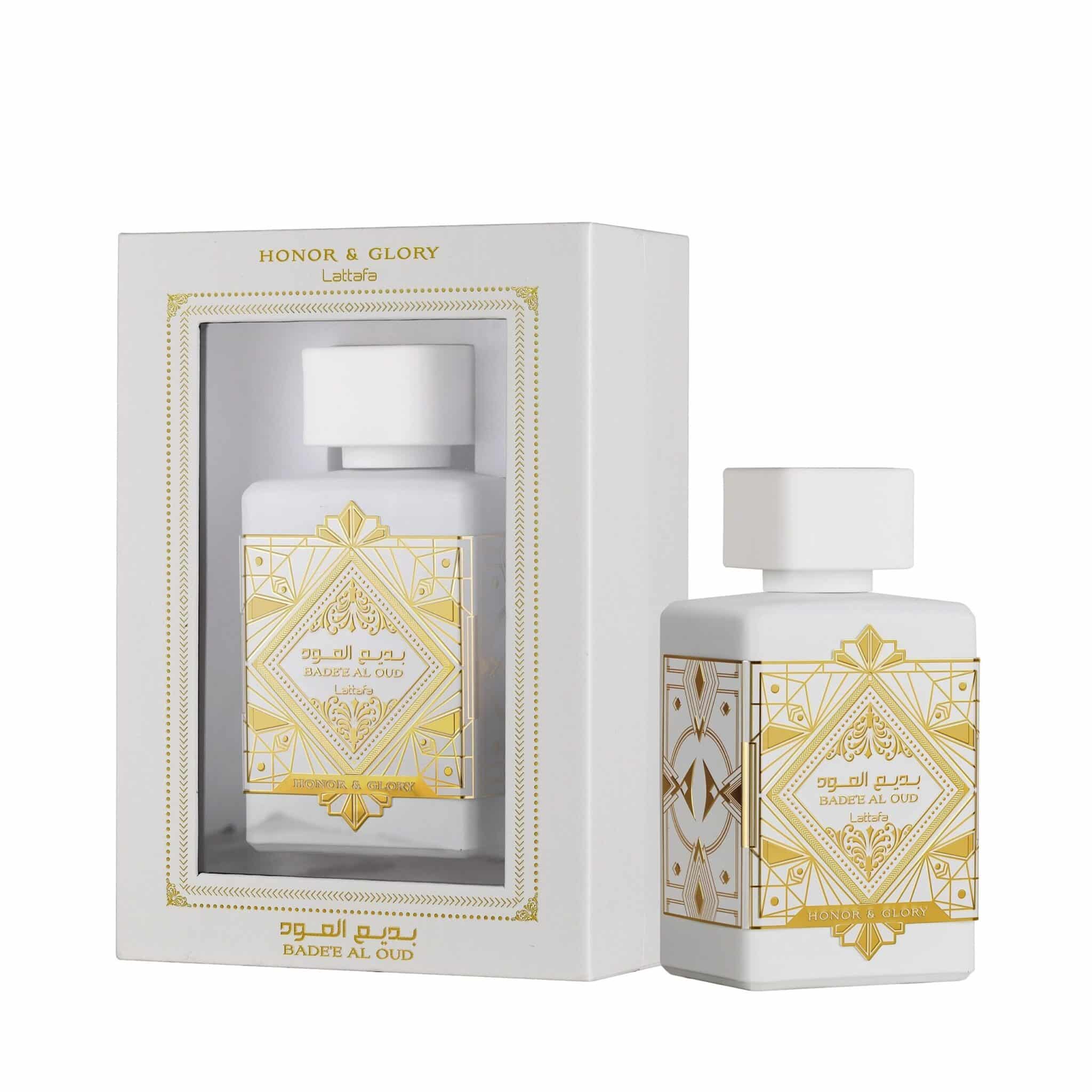Bade'e Al Oud Honor & Glory 100ml Eau de Parfum by Lattafa air freshener bottle