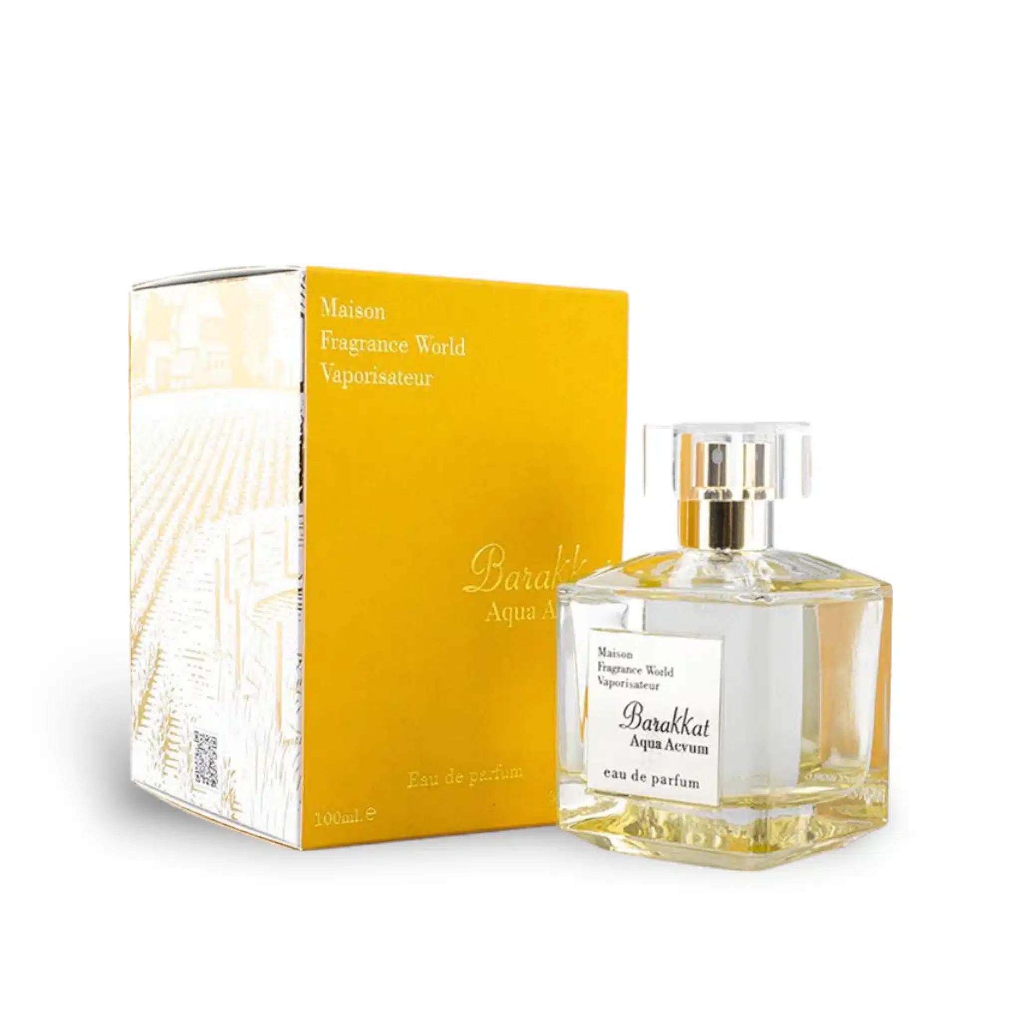 Barakkat Aqua Aevum 100ml Eau de Parfum by Fragrance World bottle and box