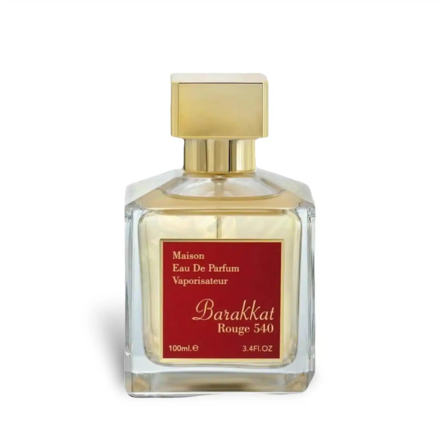 Barakkat Rouge 540 100ml Eau de Parfum by Fragrance World fragrance packaging front view