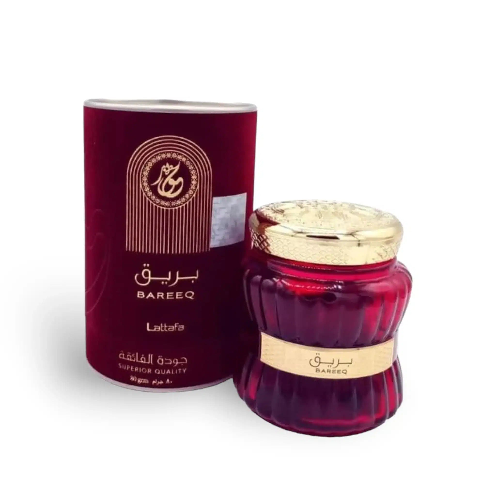Bareeq 80g Bukhoor Incense by Lattafa bakhoor incense packaging