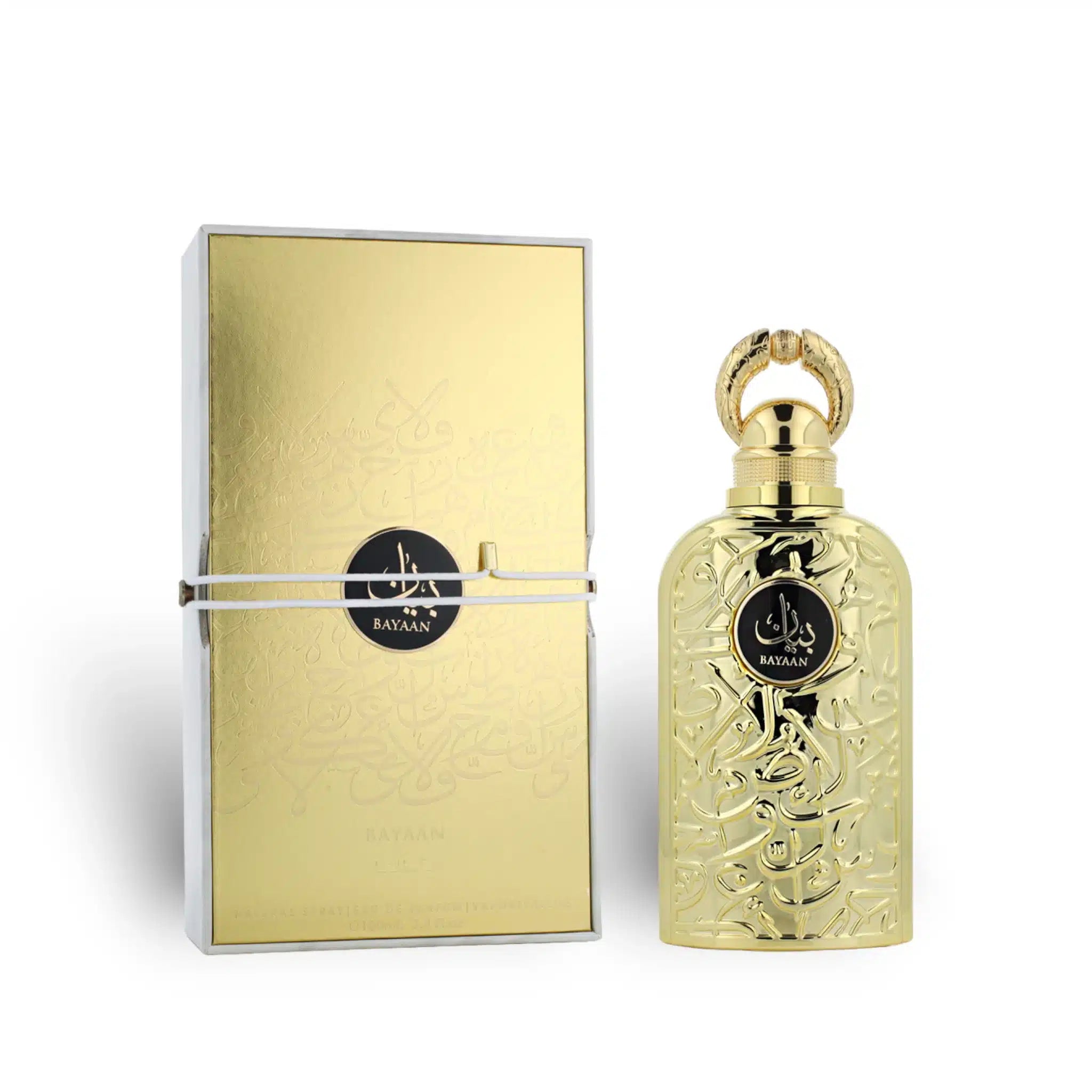 Bayaan 100ml Eau de Parfum by Lattafa bottle and box
