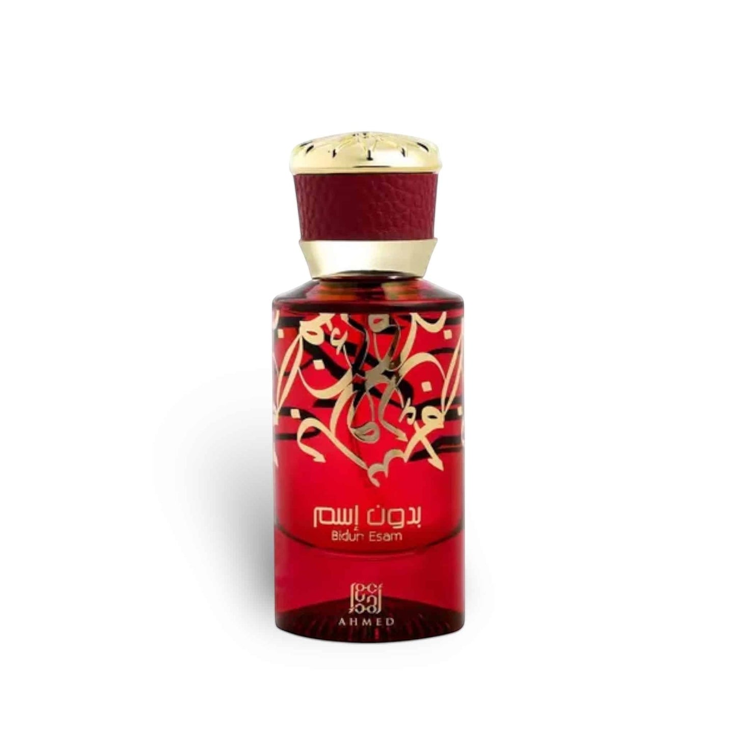 Bidun Esam 50ml Eau de Parfum by Ahmed Al Maghribi fragrance packaging front view