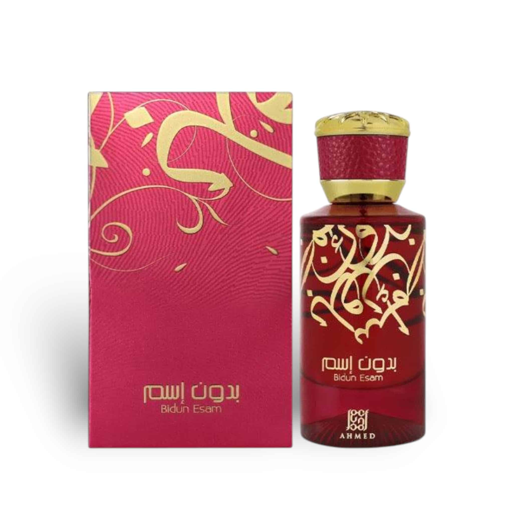 Bidun Esam 50ml Eau de Parfum by Ahmed Al Maghribi fragrance bottle