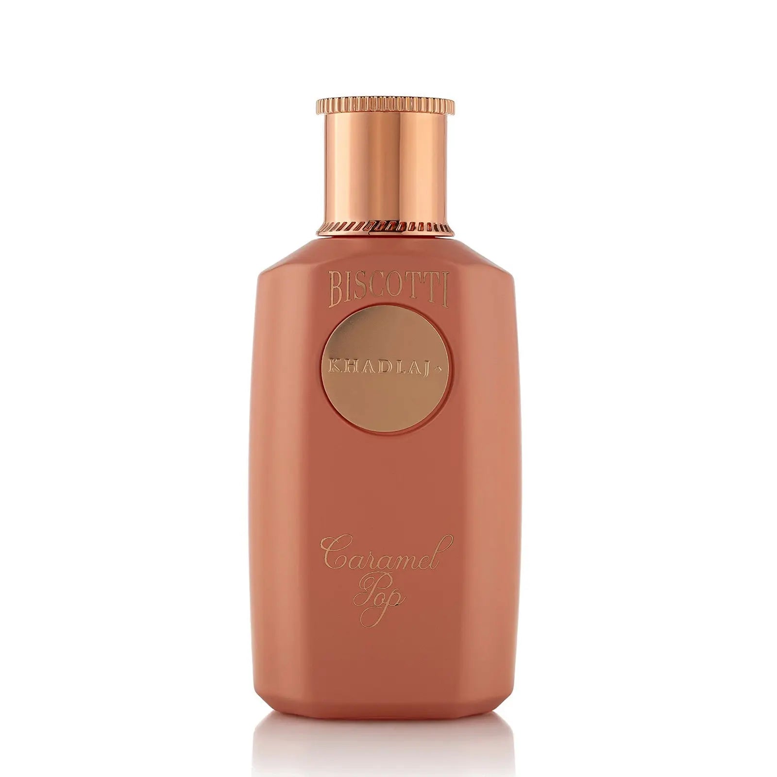 Biscotti Caramel Pop 100ml Extrait de Parfum by Khadlaj fragrance packaging front view