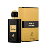 Black Origami 100ml Eau de Parfum by Maison Alhambra bottle and box