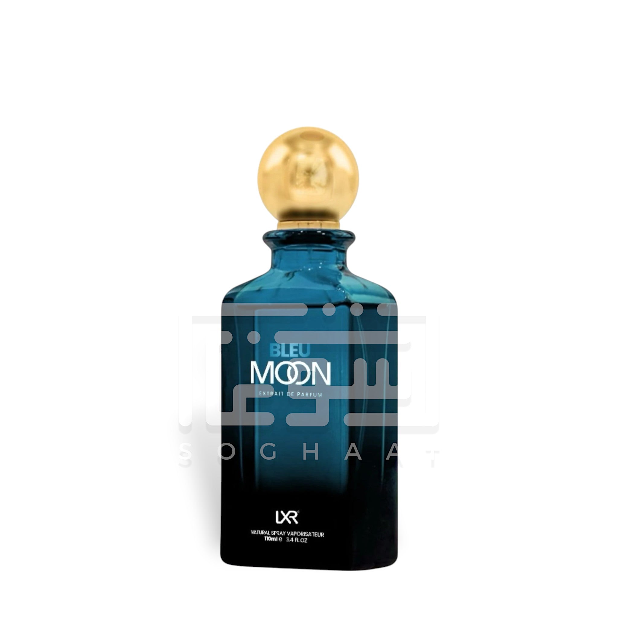 Bleu Moon 100ml Extrait de Parfum by LXR fragrance packaging front view
