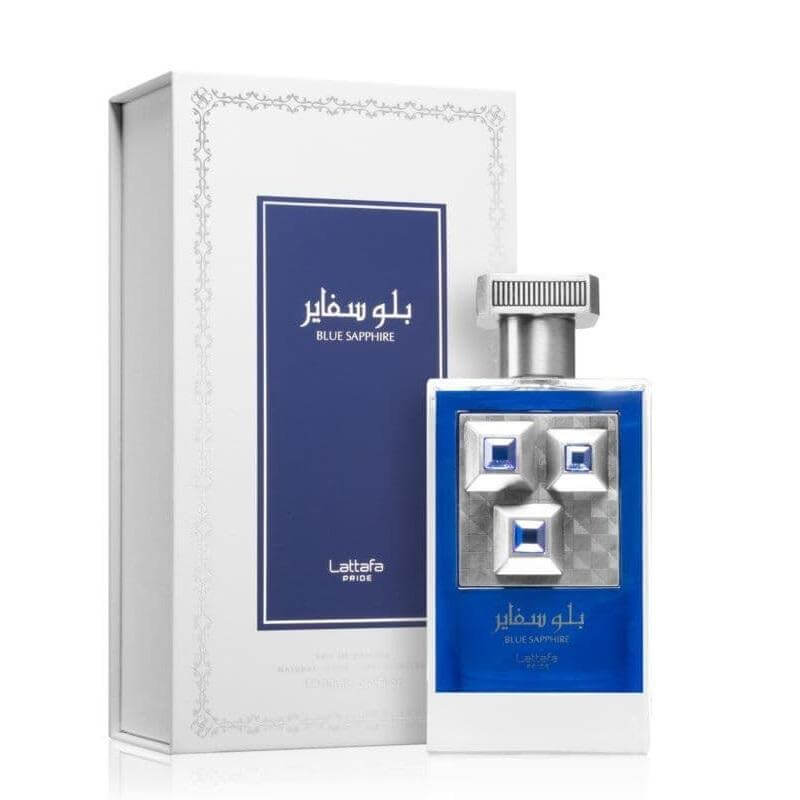 Blue Sapphire 100ml Eau de Parfum by Lattafa Pride fragrance bottle