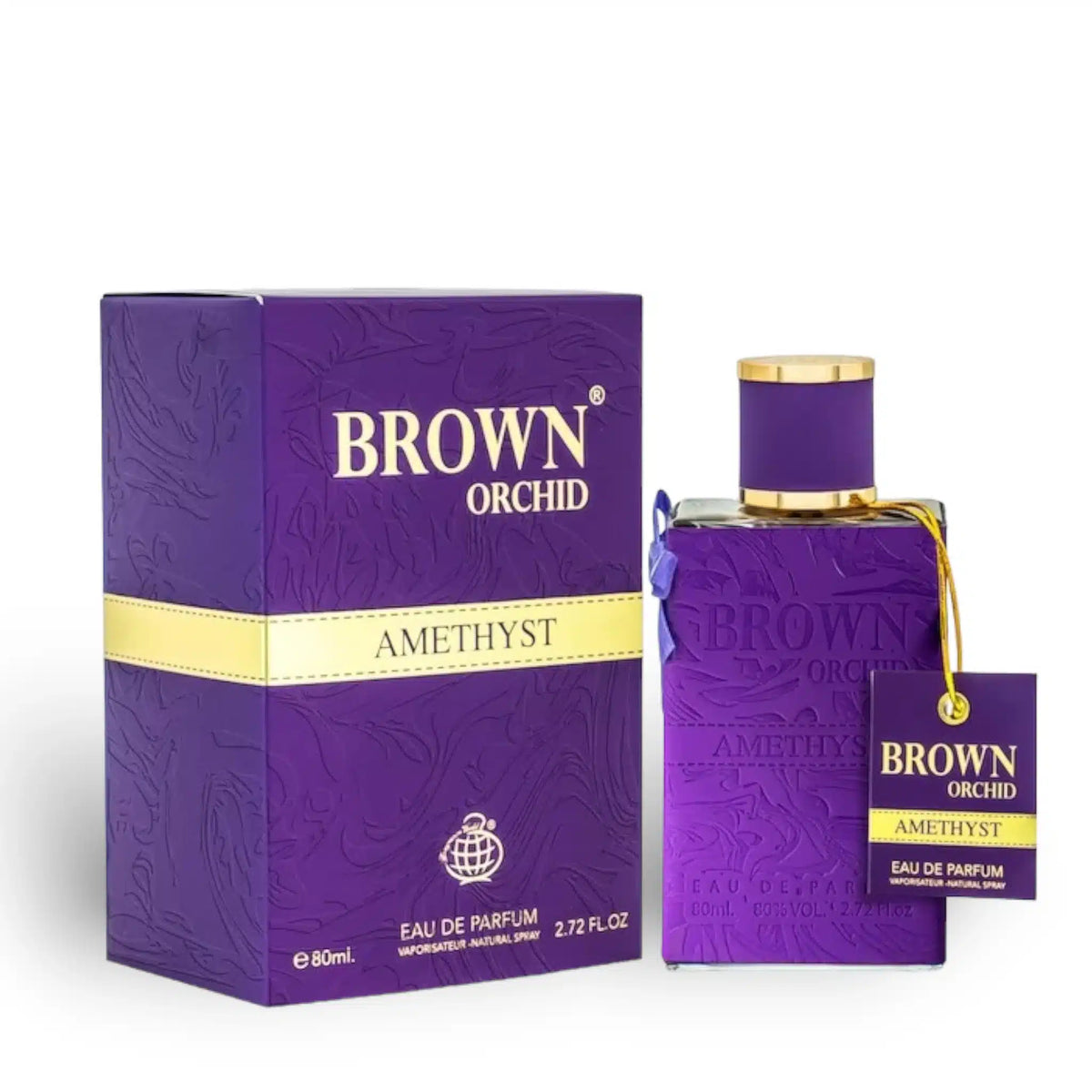 Brown Orchid Amethyst 80ml Eau de Parfum by Fragrance World | Soghaat