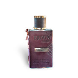 Brown Orchid Oud Edition with 80ml Body Spray by Fragrance World deodorant spray front view