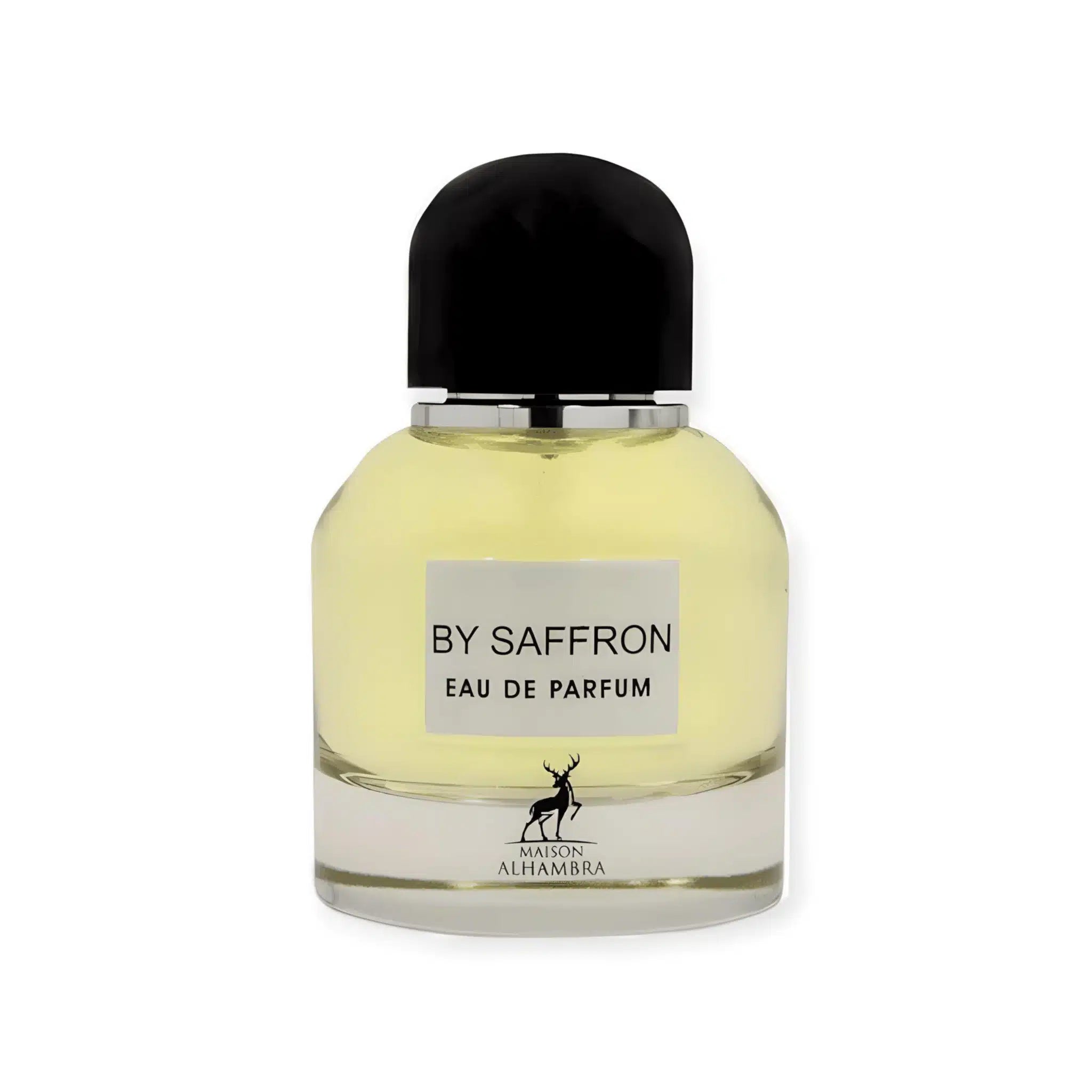 By Saffron 100ml Eau de Parfum by Maison Alhambra fragrance packaging front view
