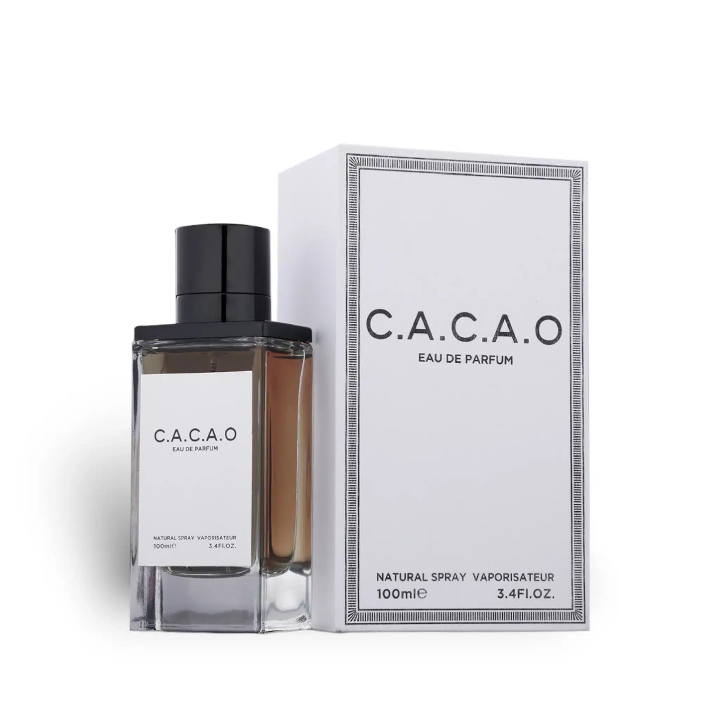 C.A.C.A.O 100ml Eau de Parfum by Fragrance World bottle and box