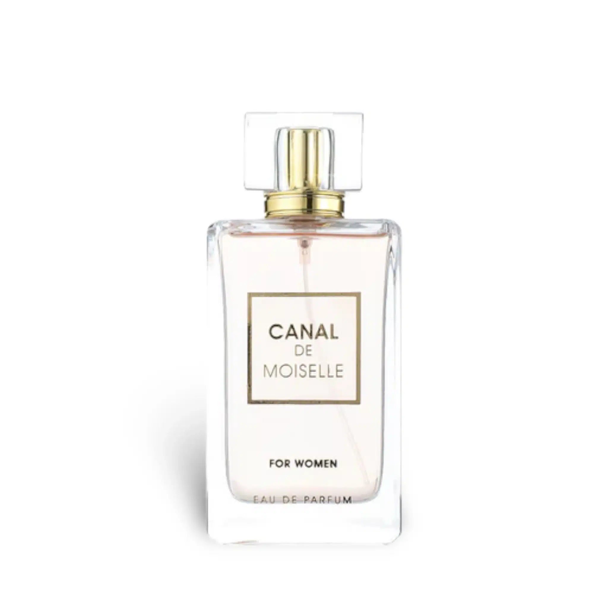 Canal De Moiselle 100ml Eau de Parfum by Fragrance World fragrance packaging front view