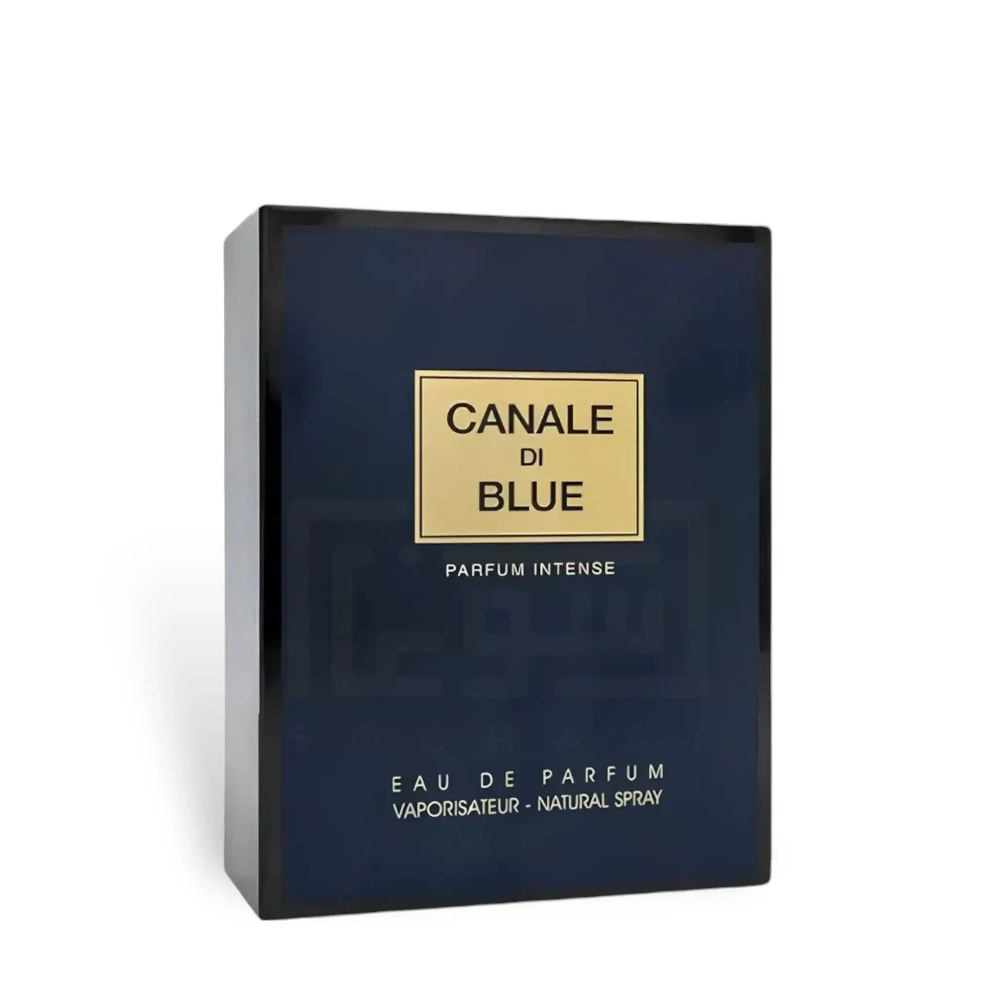 Canale Di Blue Parfum Intense 100ml Eau de Parfum by Fragrance World fragrance packaging front view