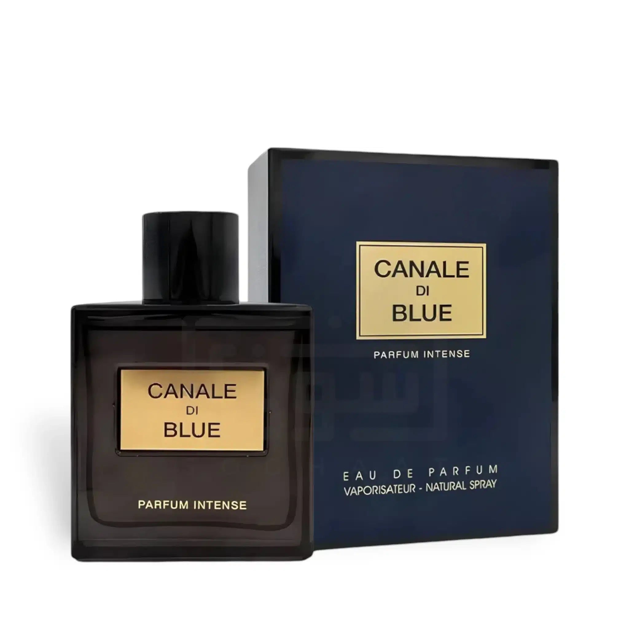 Canale Di Blue Parfum Intense 100ml Eau de Parfum by Fragrance World perfume bottle close up