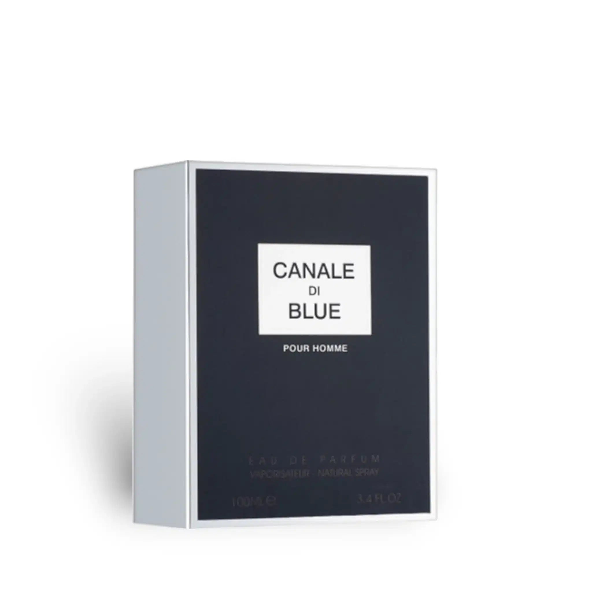 Canale Di Blue 100ml Eau de Parfum by Fragrance World fragrance packaging front view