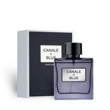 Canale Di Blue 100ml Eau de Parfum by Fragrance World bottle and box