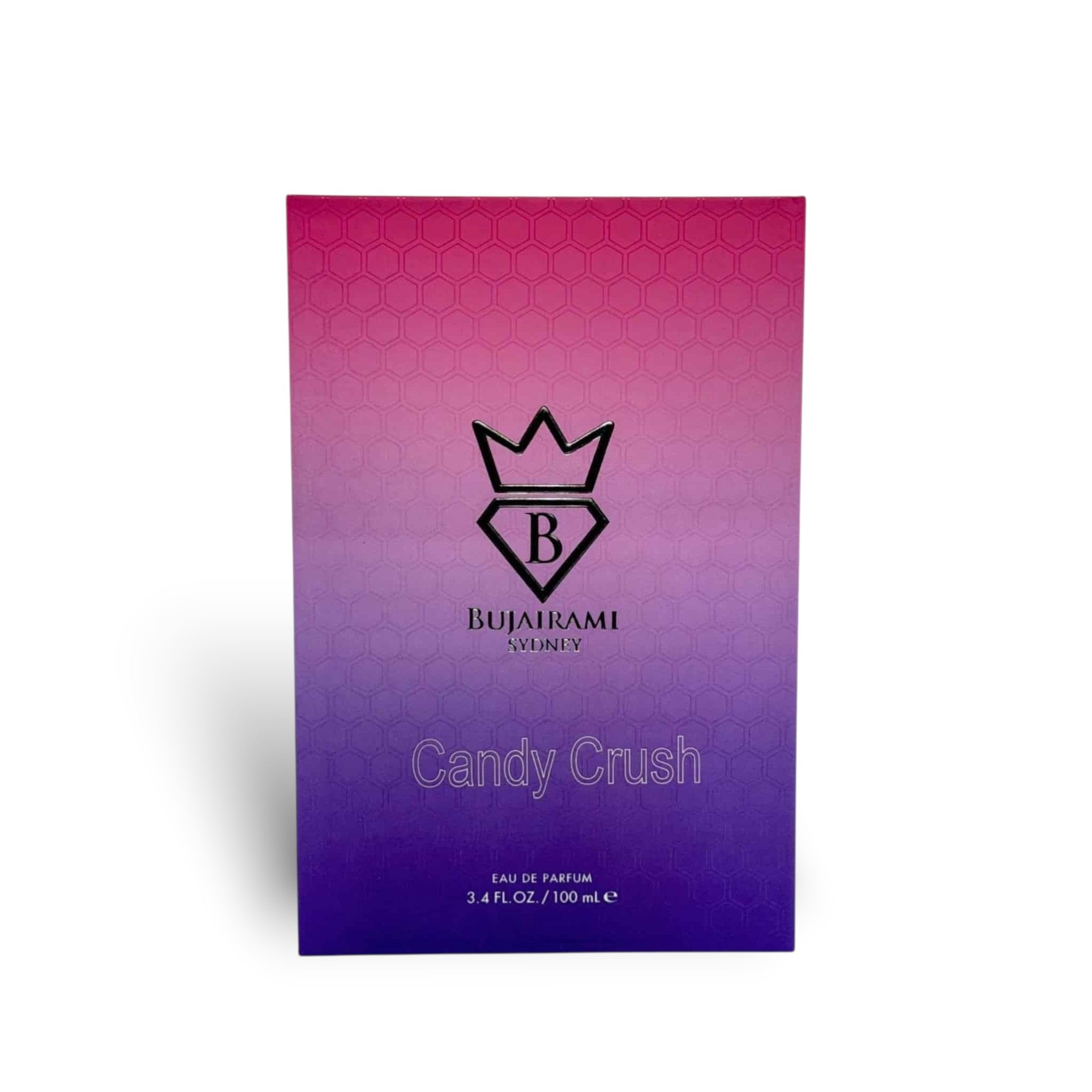 Candy Crush 100ml Eau de Parfum by Bujairami bottle and box